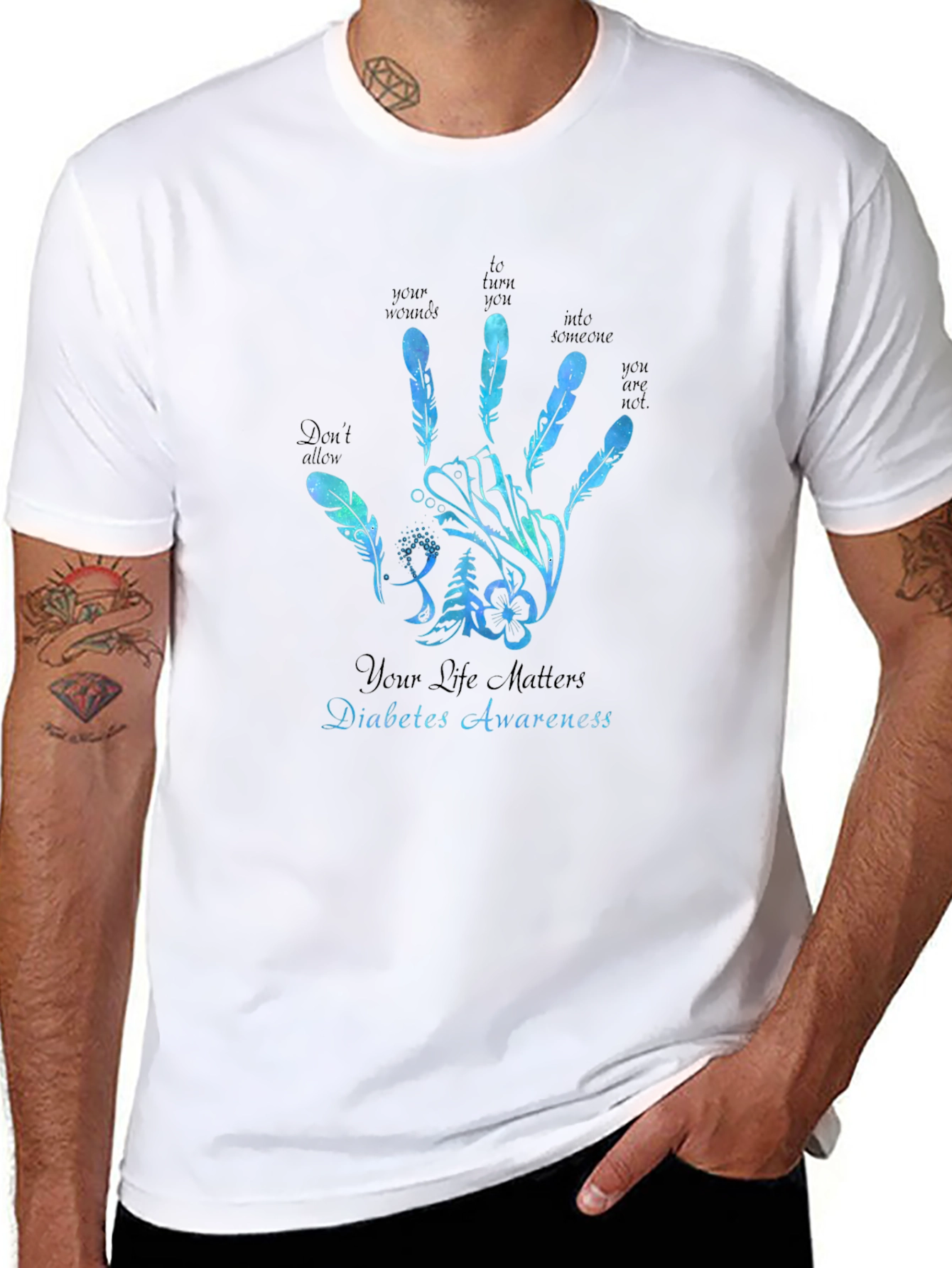 Diabetes Awareness Graphic Tee - Your Life Matters T-Shirt