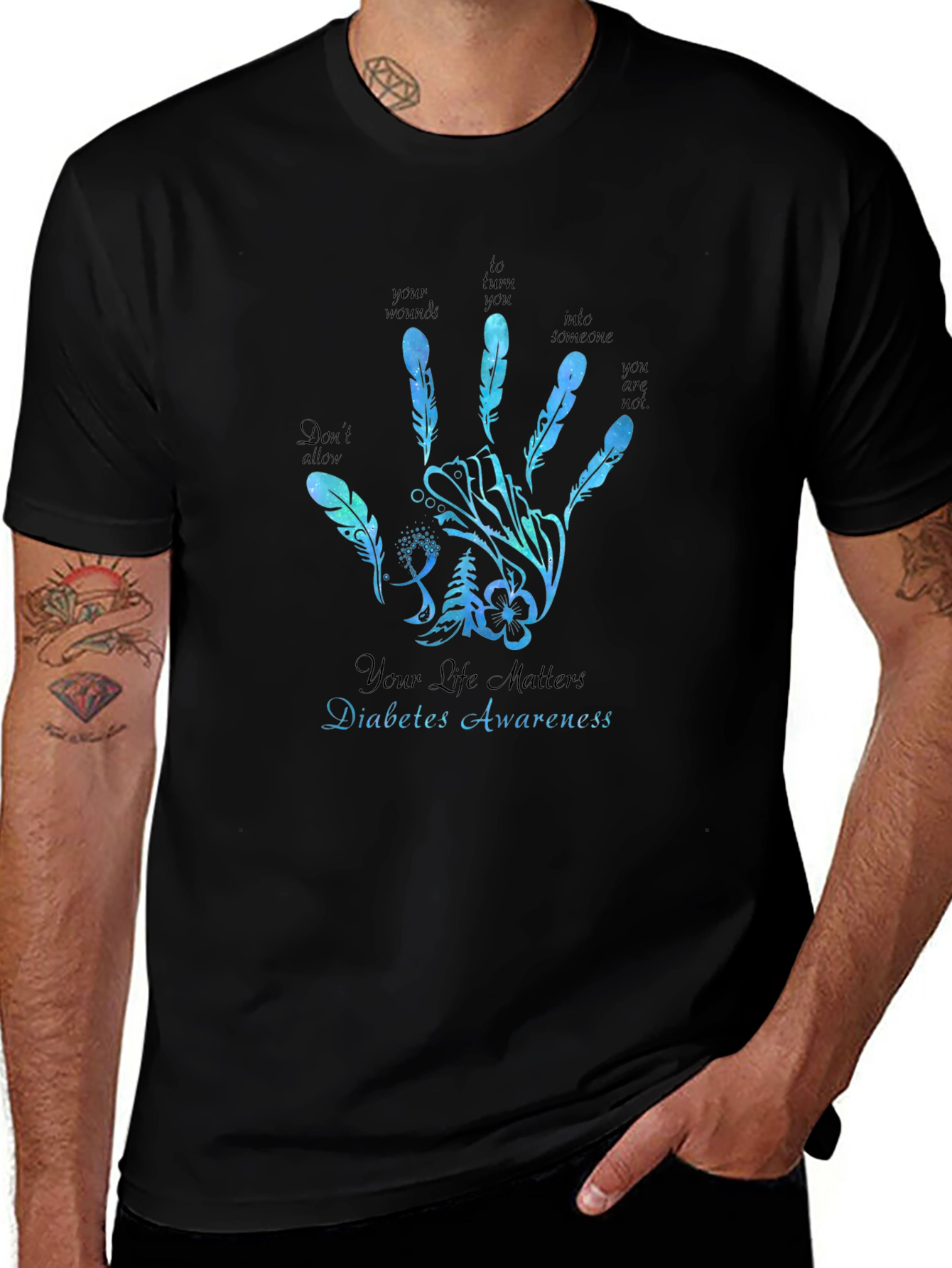 Diabetes Awareness Graphic Tee - Your Life Matters T-Shirt