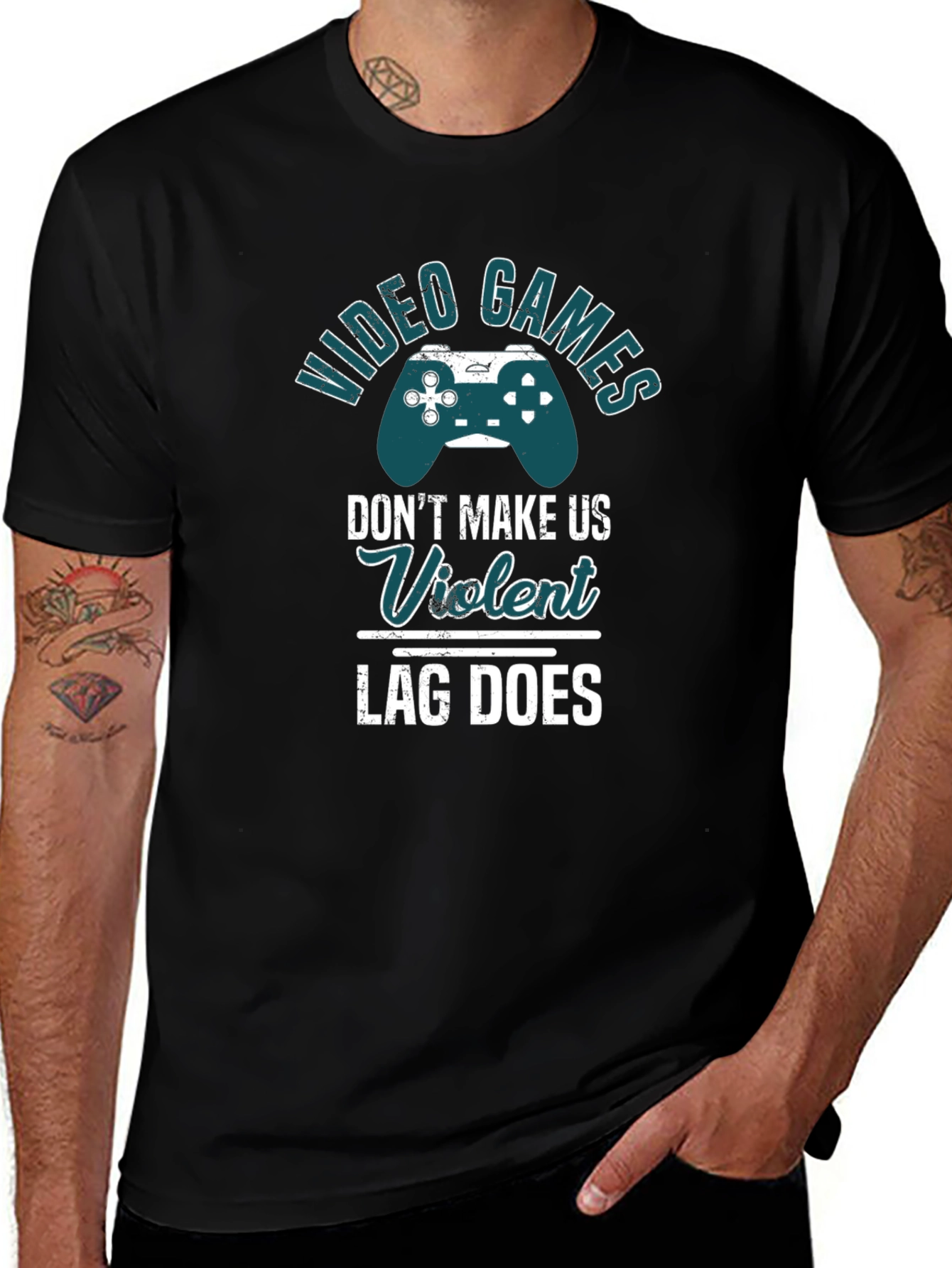 Video Games Lag Violent T-Shirt