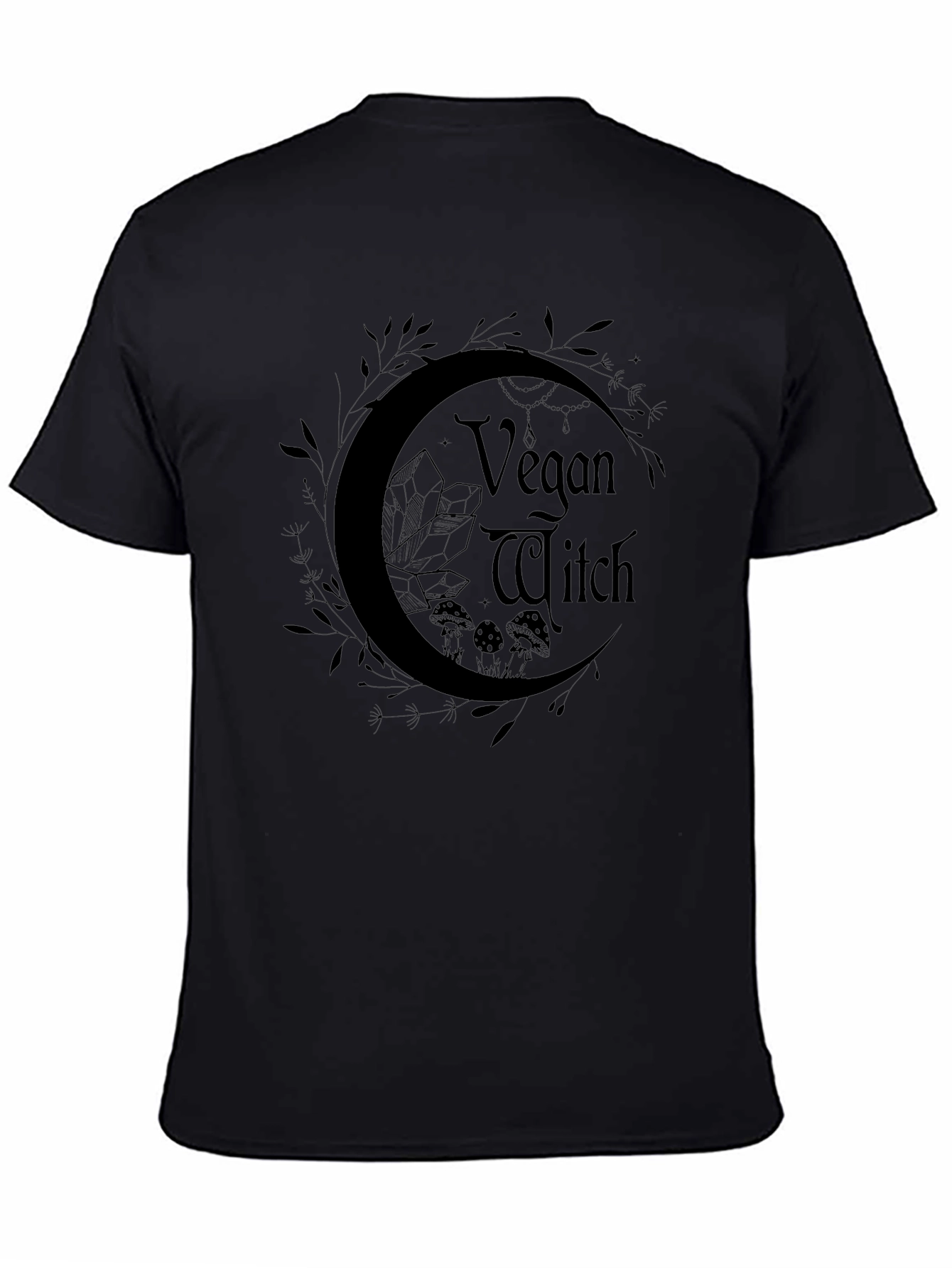 Vegan Witch T-Shirt Black Graphic Tee