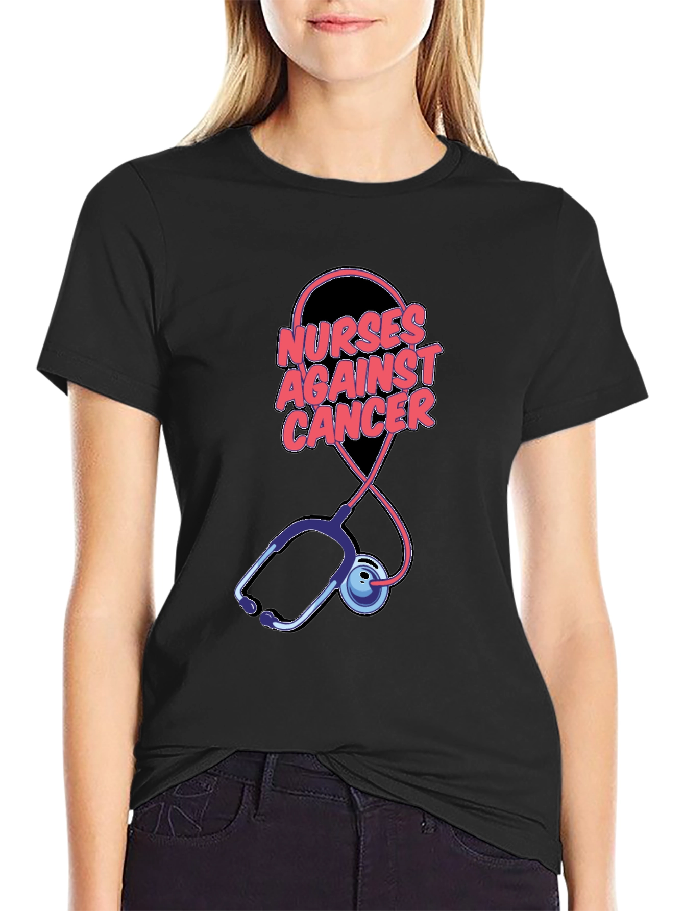 Nurses Against Cancer Graphic T-Shirt