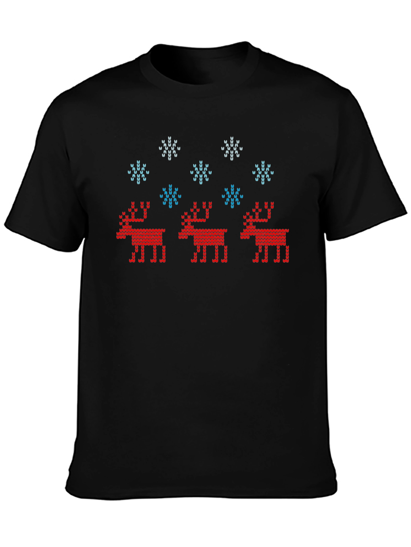 Ugly Christmas Sweater Reindeer T-Shirt