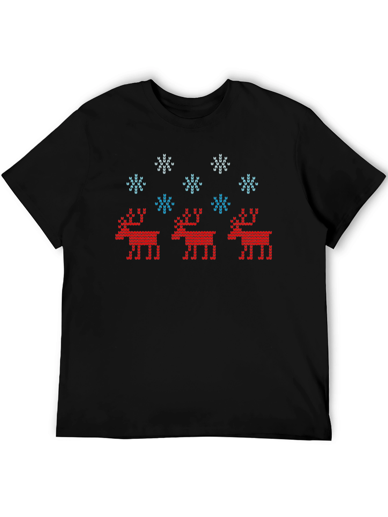 Ugly Christmas Sweater Reindeer T-Shirt