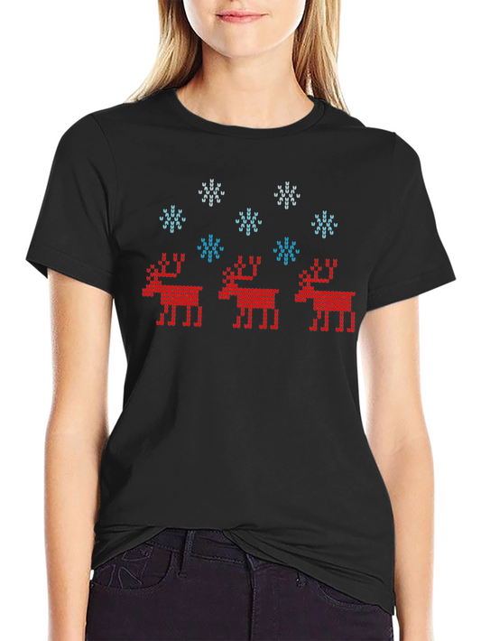 Ugly Christmas Sweater Reindeer T-Shirt
