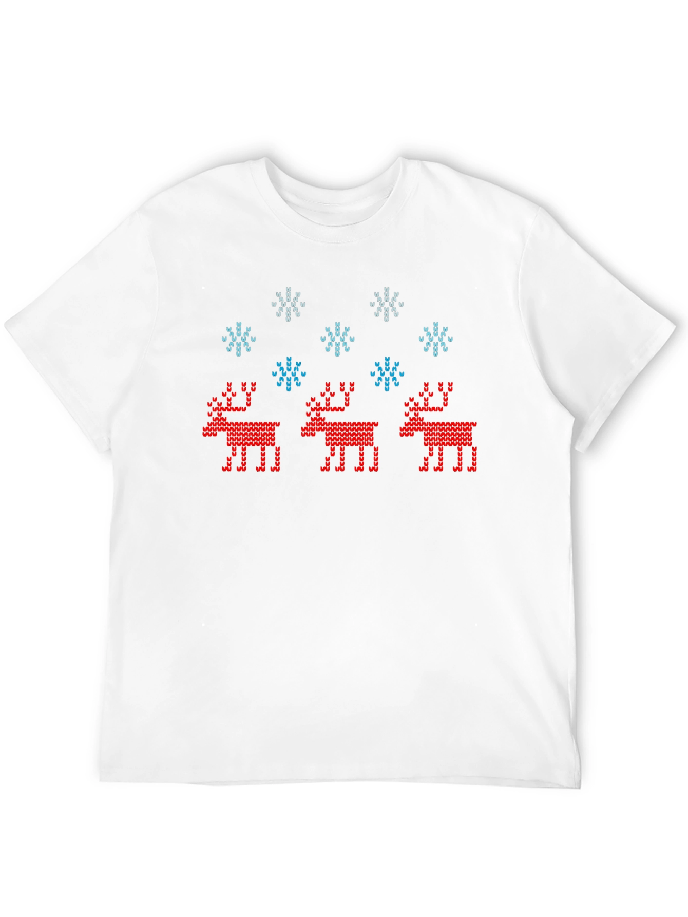 Ugly Christmas Sweater Reindeer T-Shirt