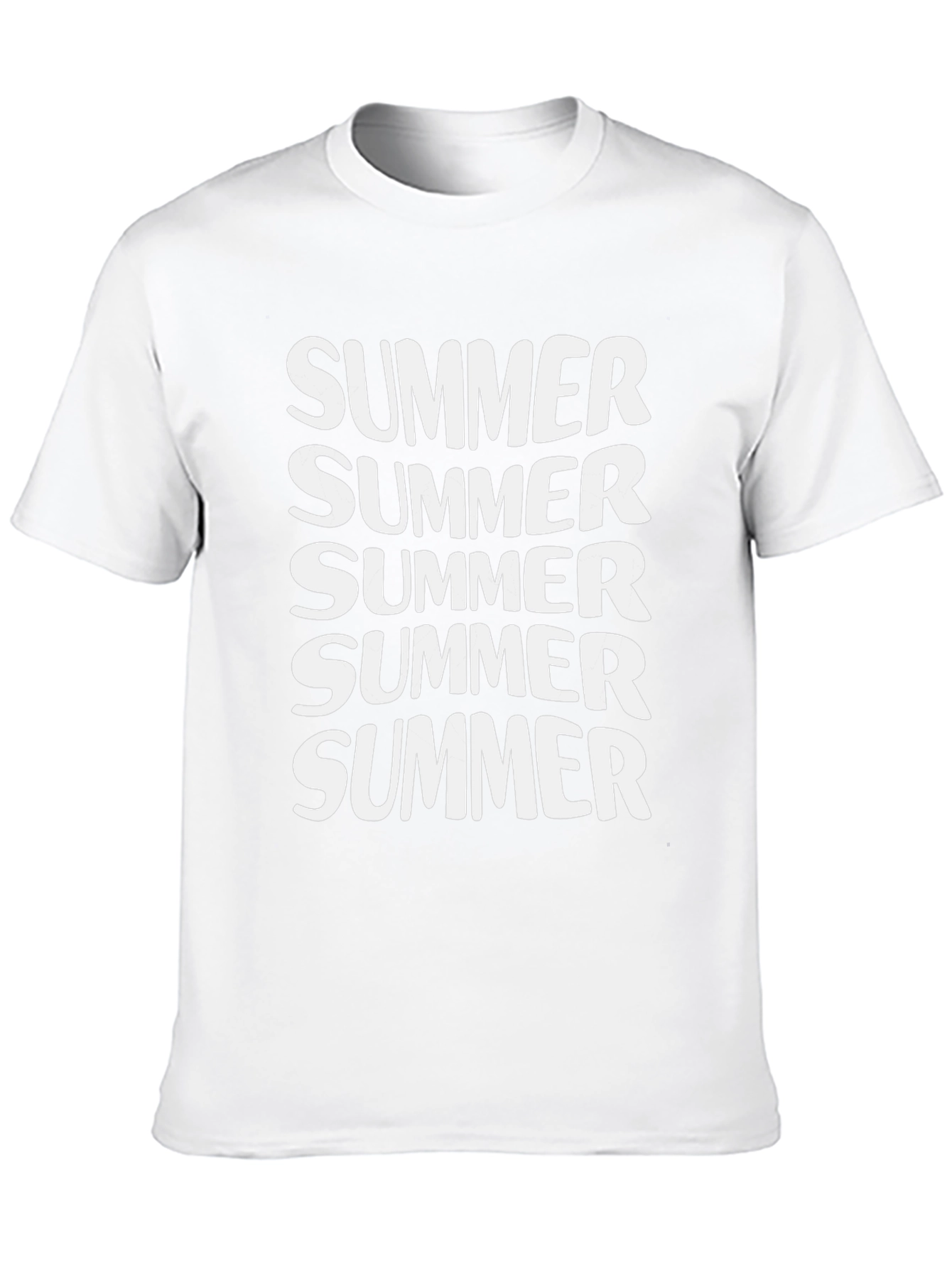 Summer Graphic Tee - Black Cotton T-Shirt