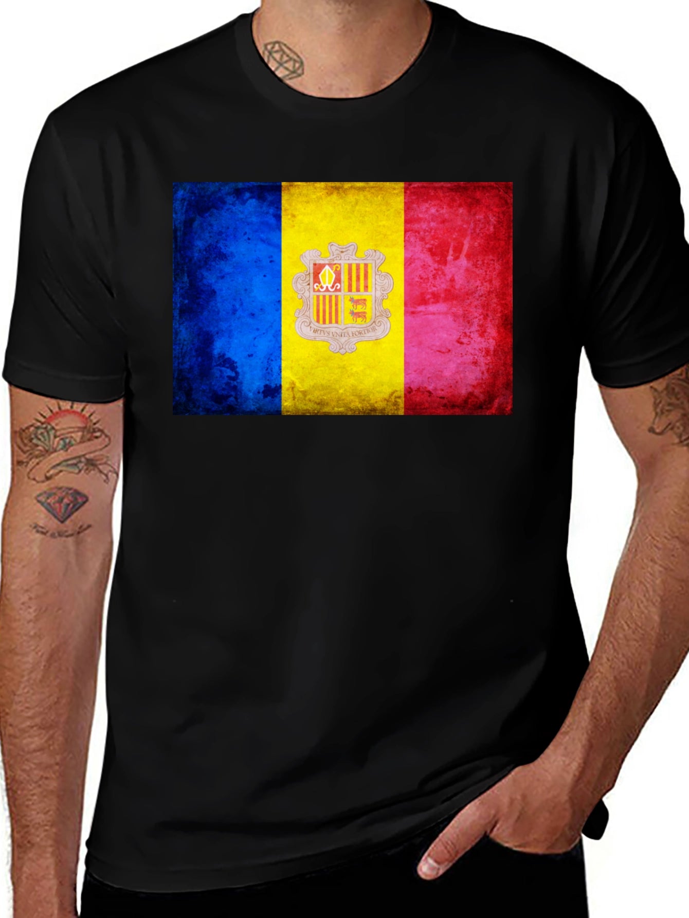 Andorra Flag T-Shirt - Country Pride Tee