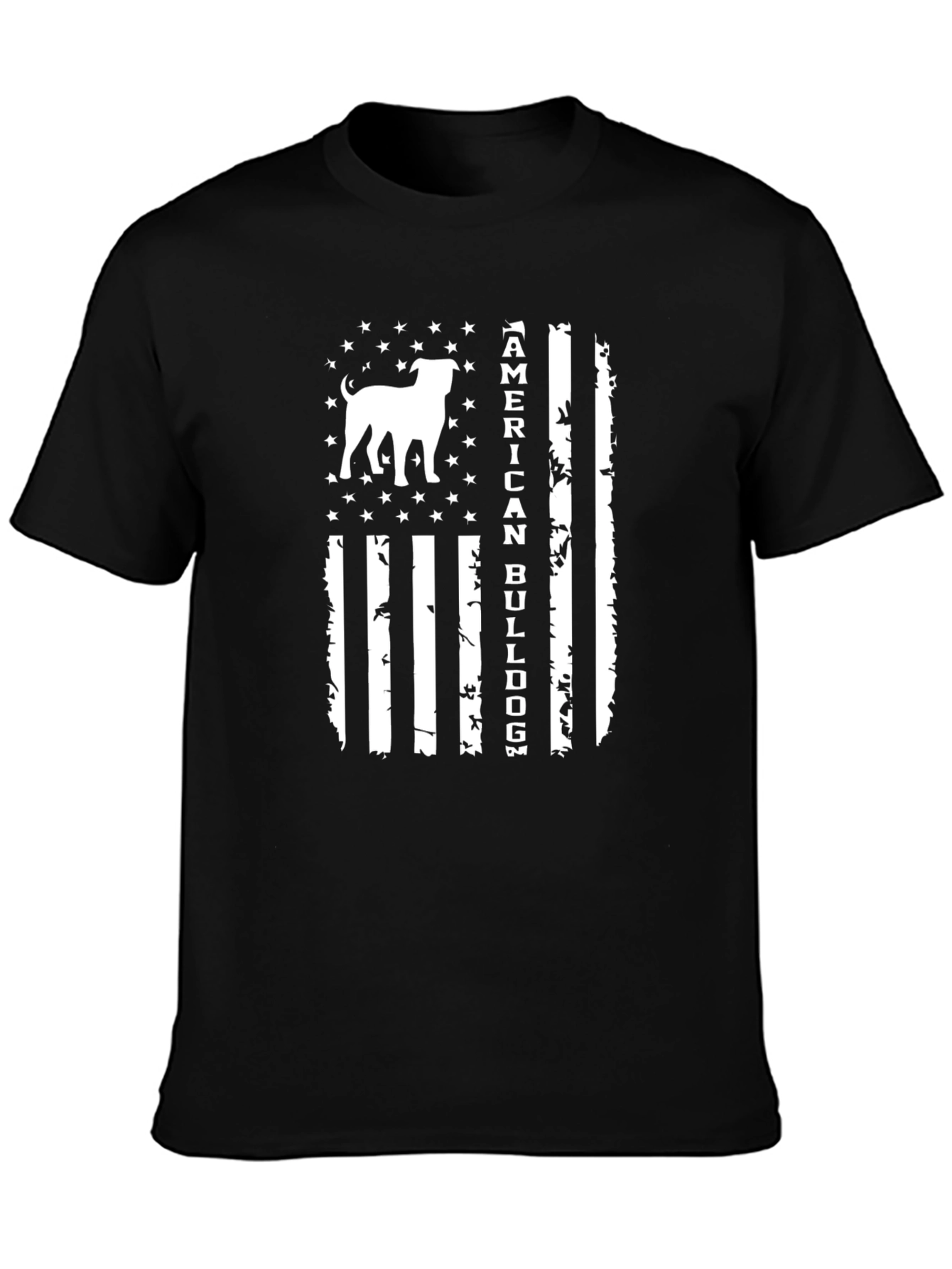 American Bulldog Flag Graphic T-Shirt