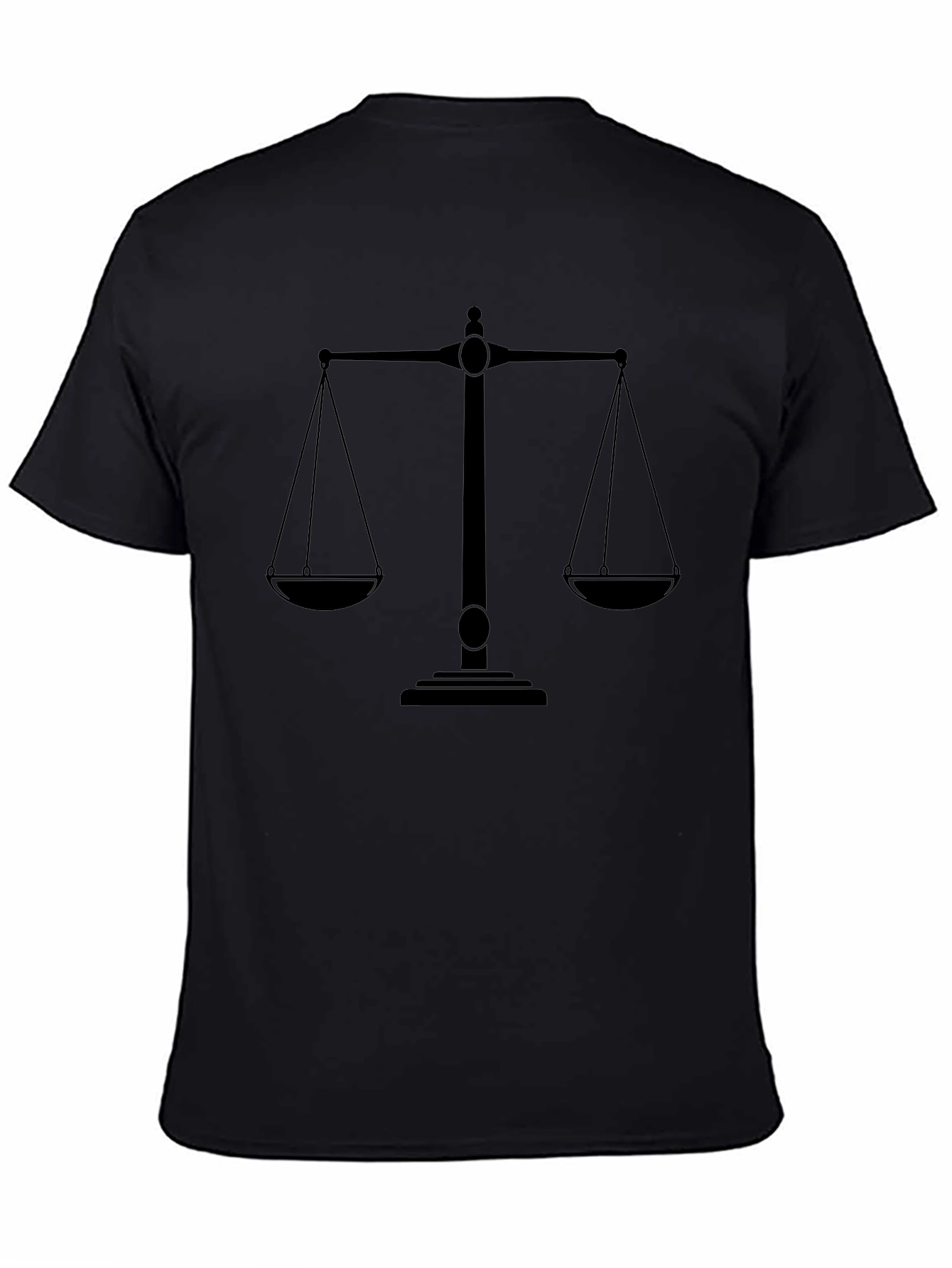 Scales of Justice Black Graphic Tee
