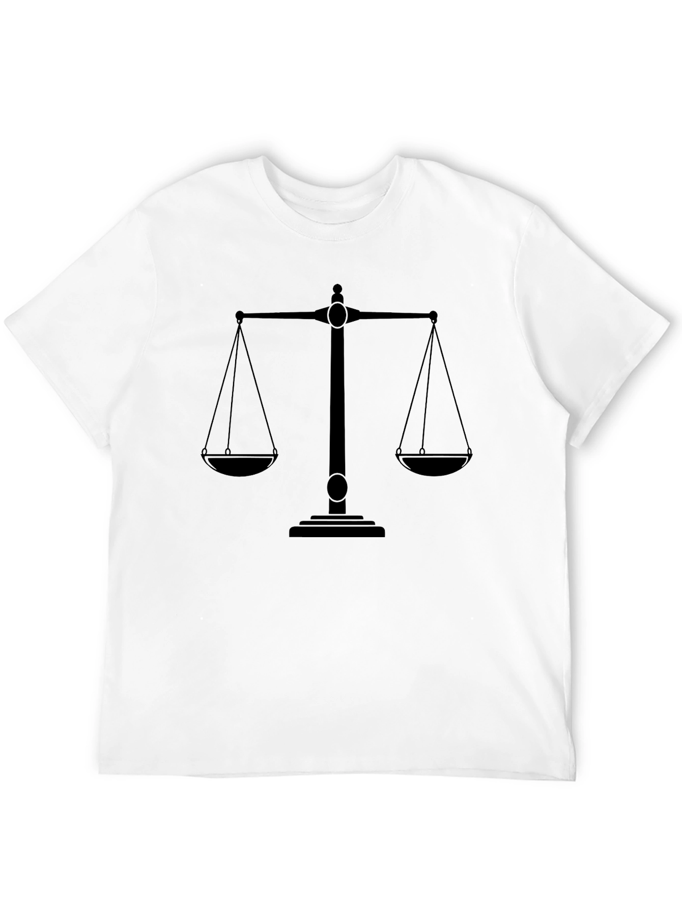 Scales of Justice Black Graphic Tee