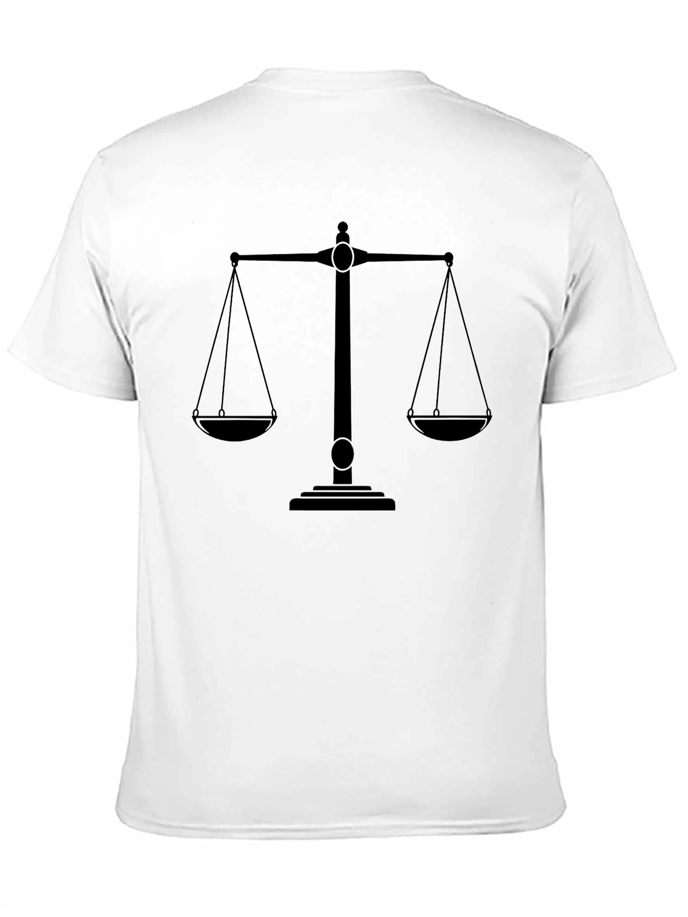 Scales of Justice Black Graphic Tee