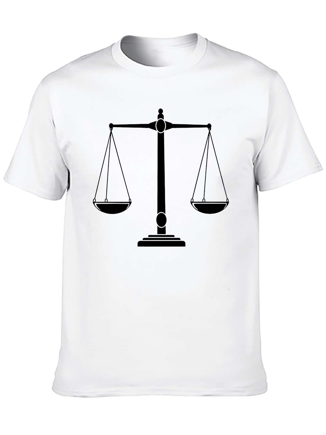 Scales of Justice Black Graphic Tee