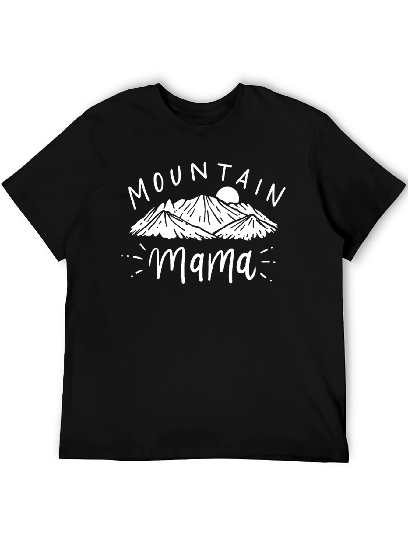 Mountain Mama Graphic Tee - Black Cotton Blend