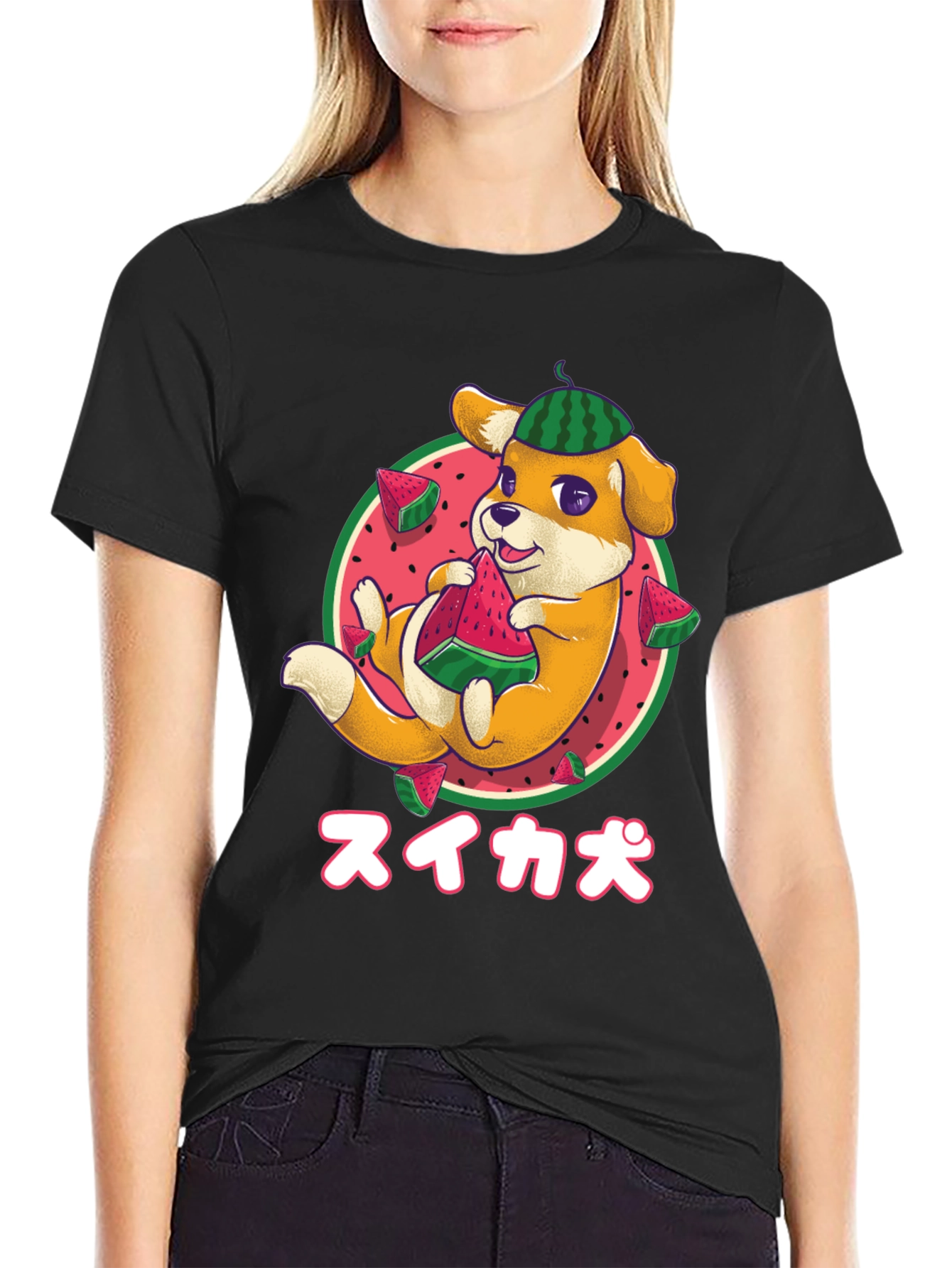 Watermelon Dog Graphic Tee