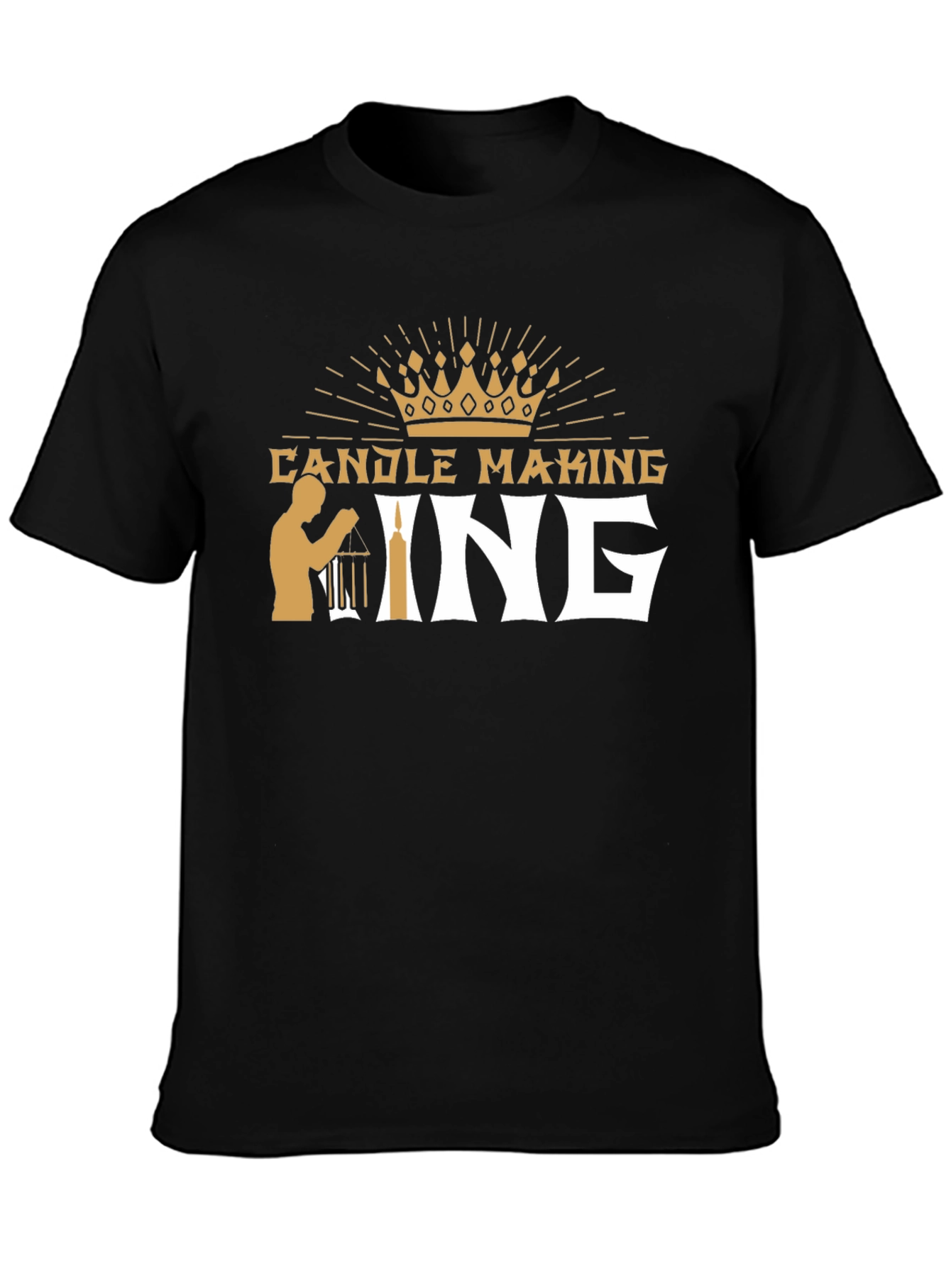 Candle Making King T-Shirt - Black