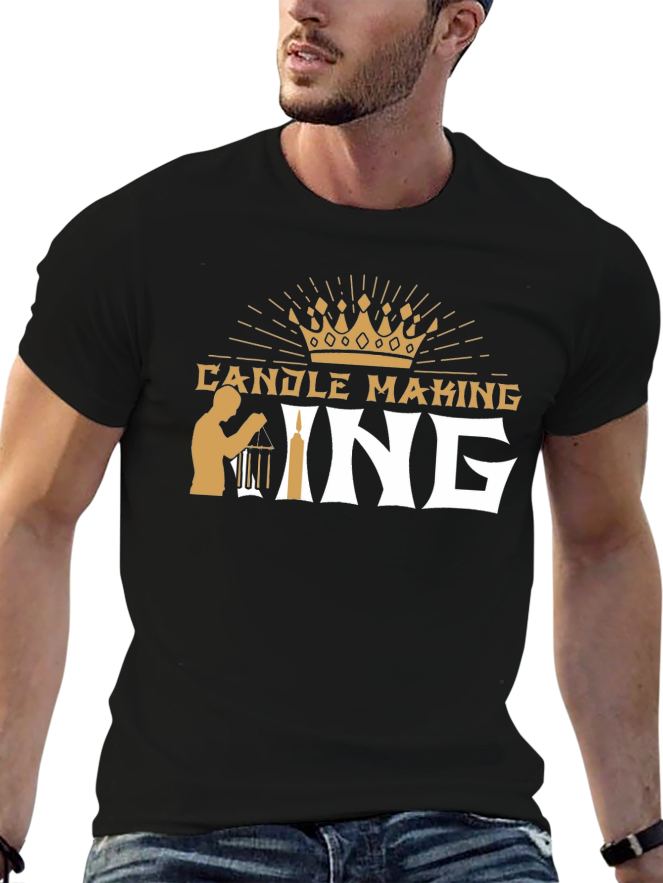 Candle Making King T-Shirt - Black