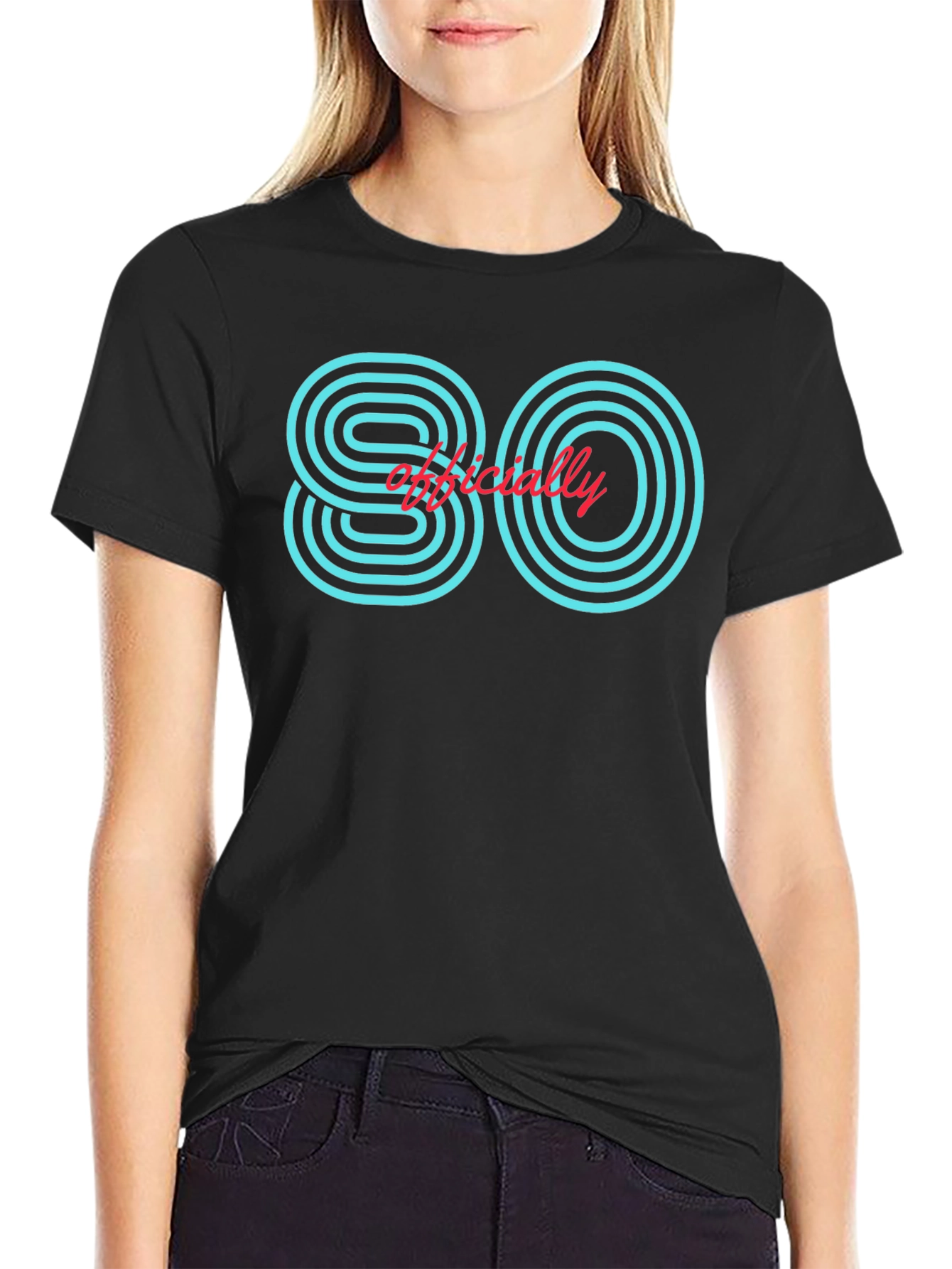Officially 80 Retro Style Graphic T-Shirt