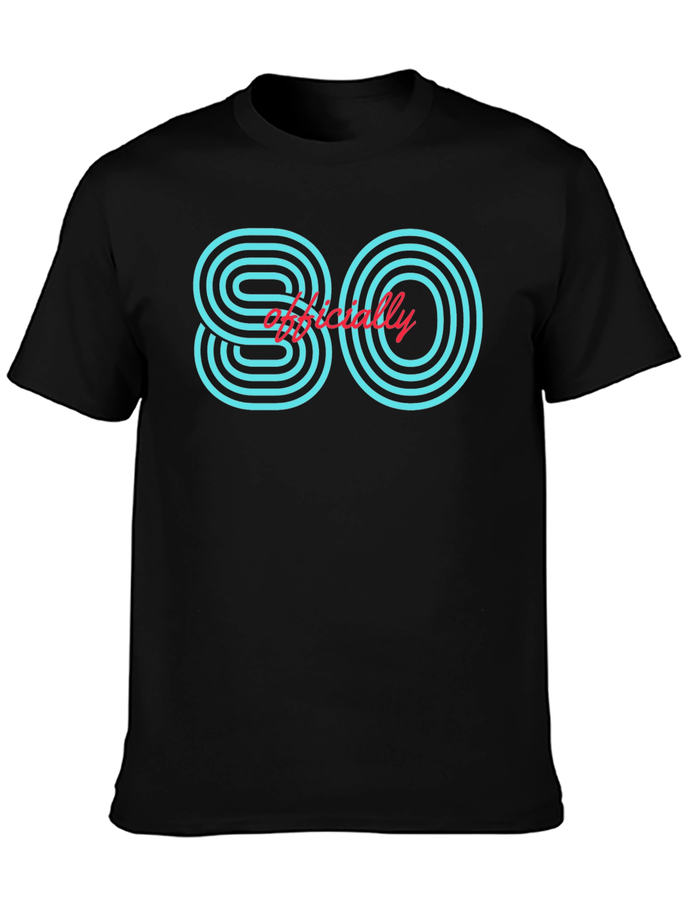 Officially 80 Retro Style Graphic T-Shirt
