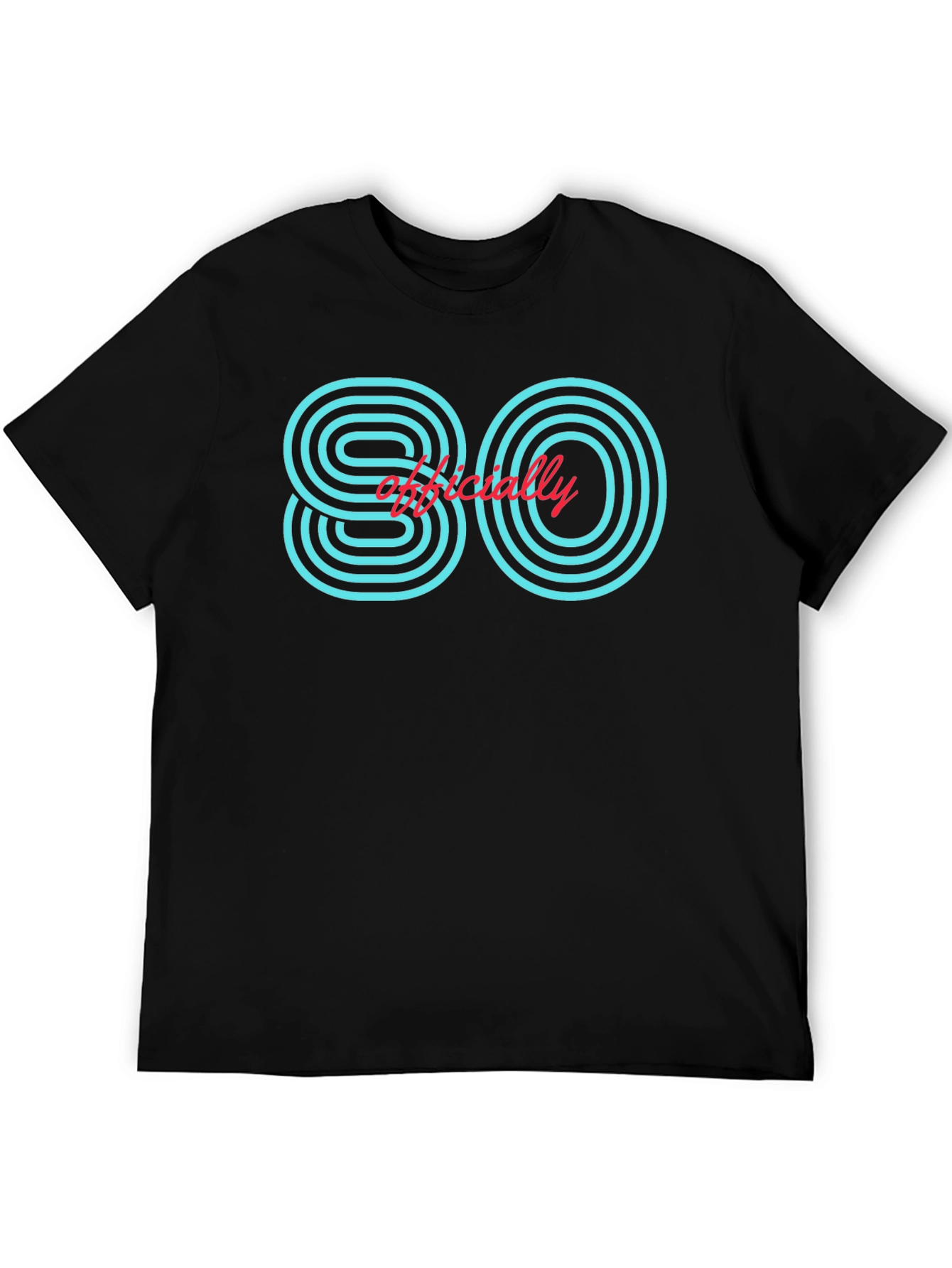 Officially 80 Retro Style Graphic T-Shirt