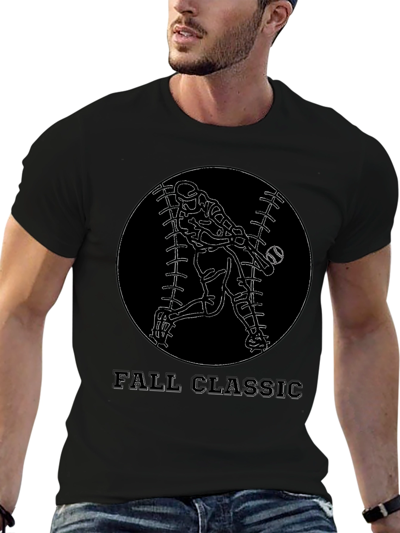 Fall Classic Baseball Graphic T-Shirt