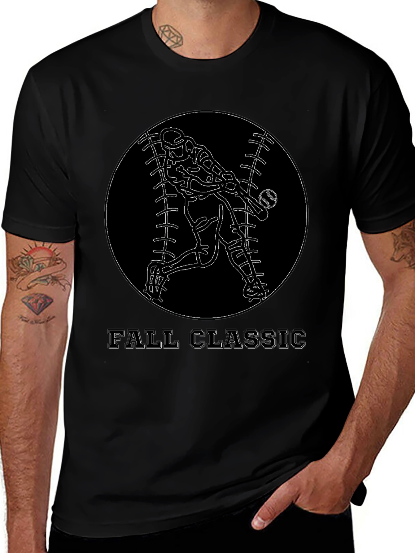 Fall Classic Baseball Graphic T-Shirt