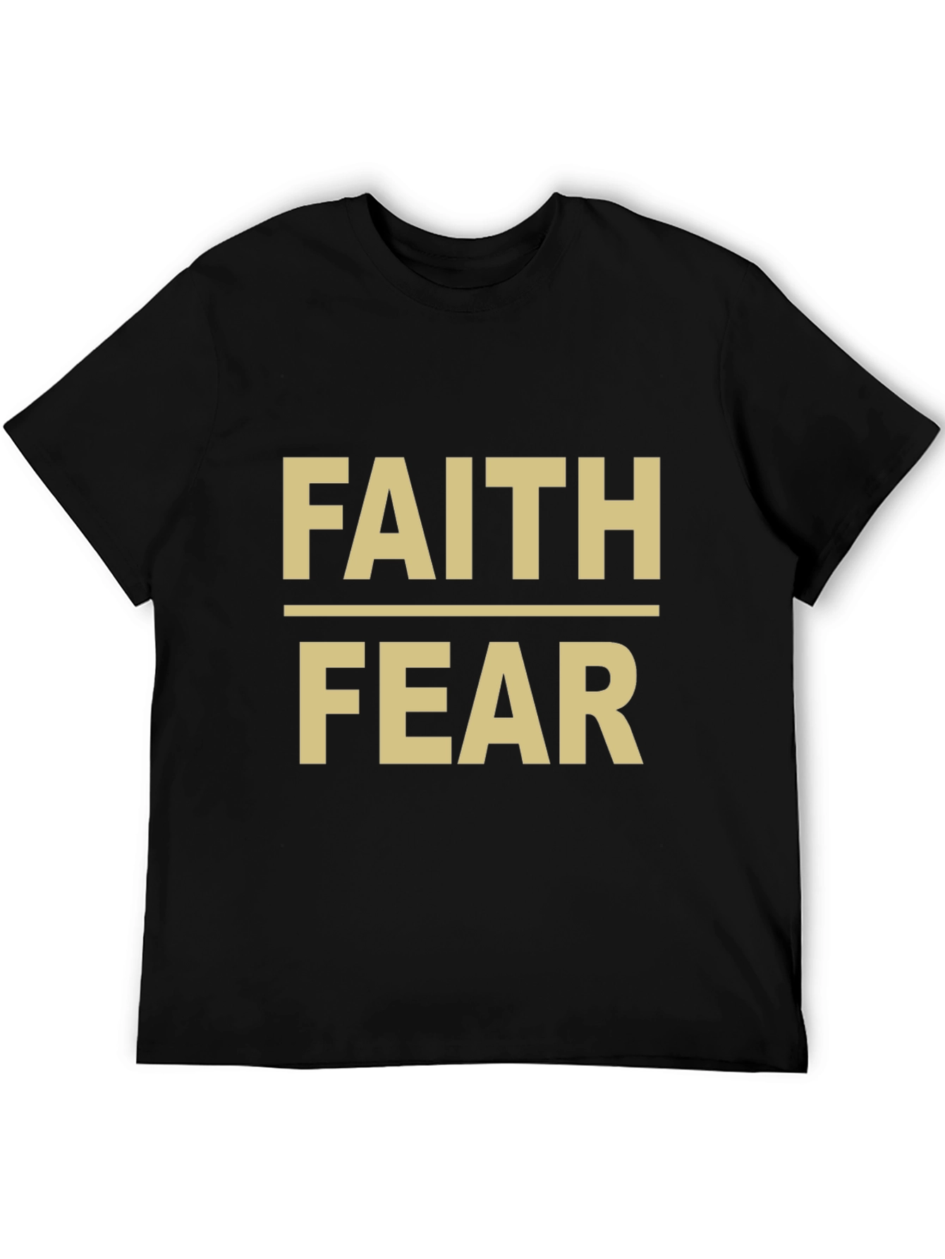 Faith Over Fear Graphic Tee - Black