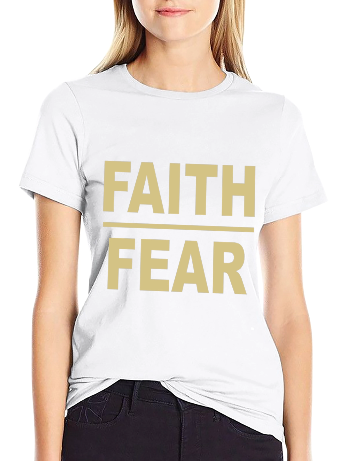Faith Over Fear Graphic Tee - Black