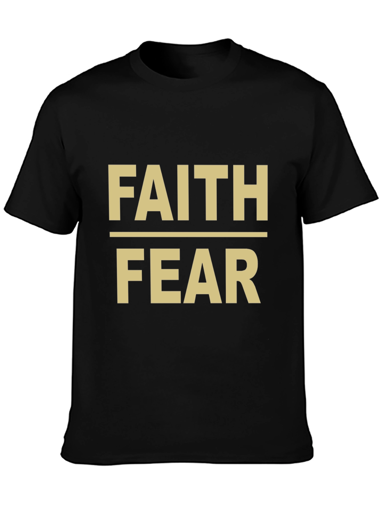 Faith Over Fear Graphic Tee - Black