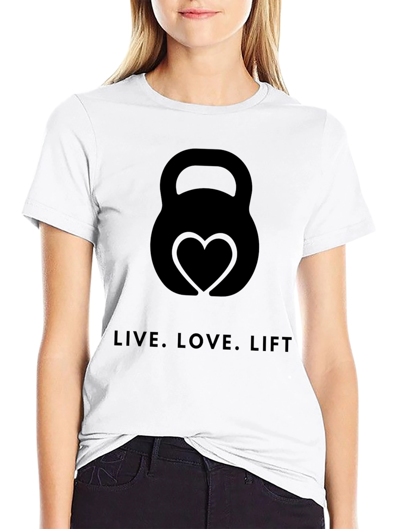 Live Love Lift Black Graphic Tee