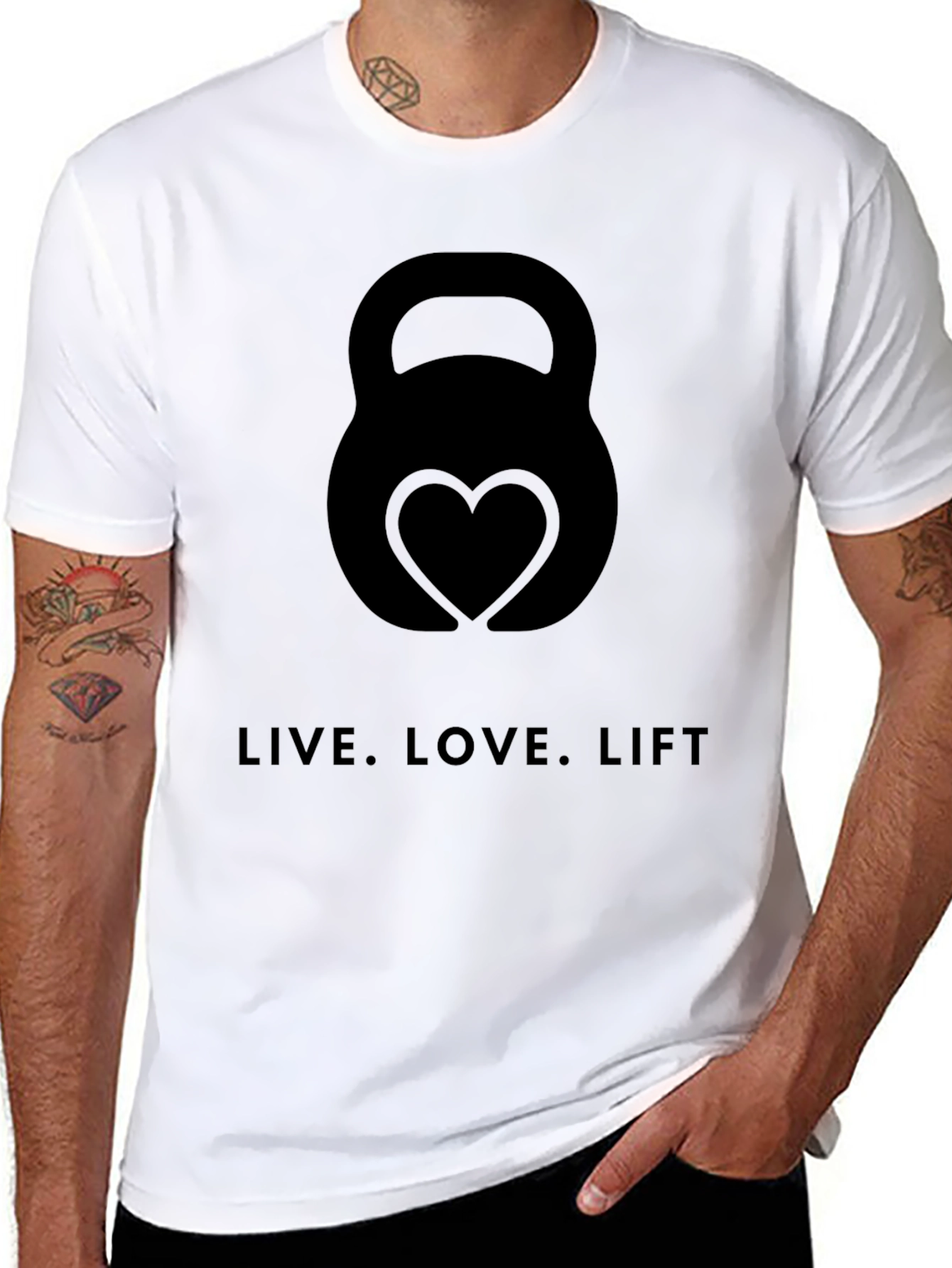 Live Love Lift Black Graphic Tee