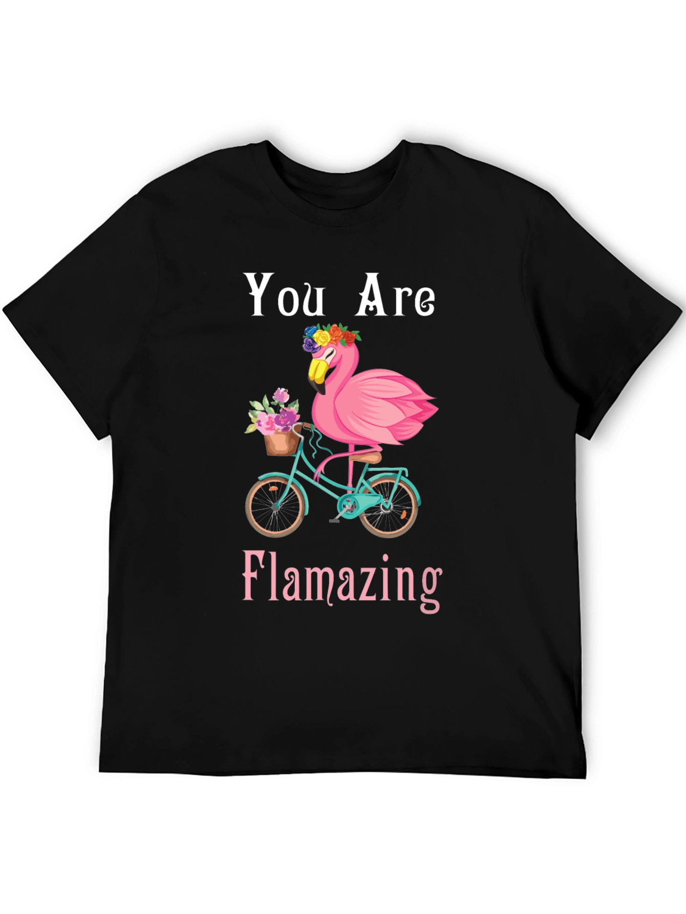 Flamingo Bike T-Shirt - You are Flamazing!