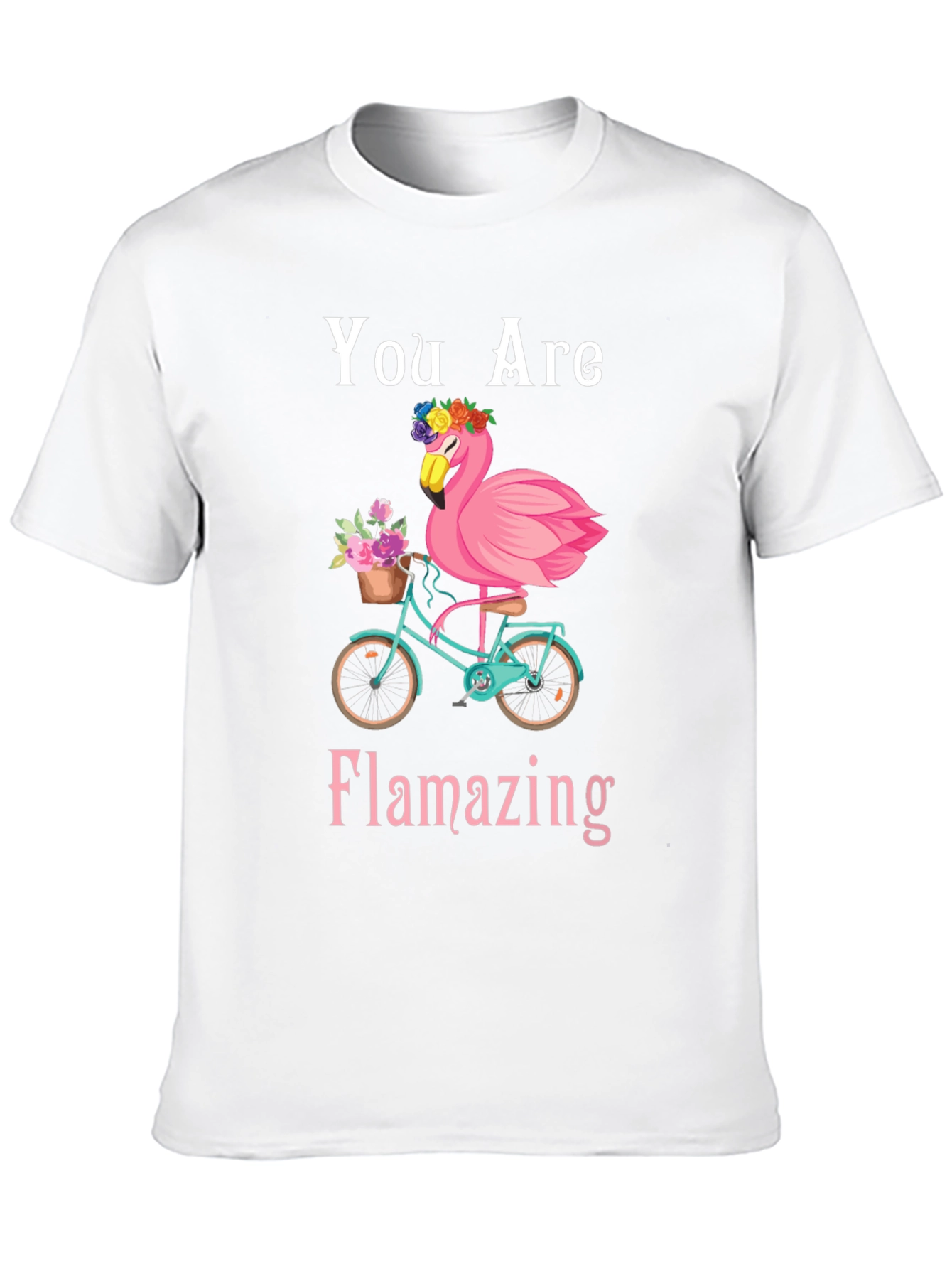 Flamingo Bike T-Shirt - You are Flamazing!