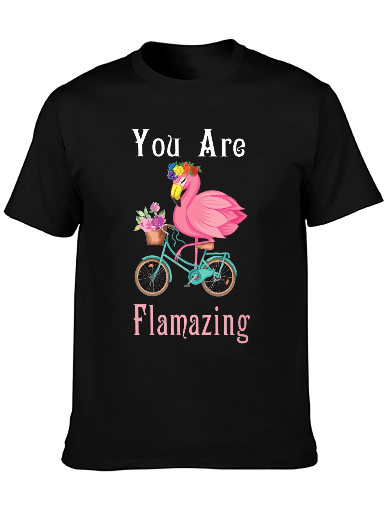Flamingo Bike T-Shirt - You are Flamazing!