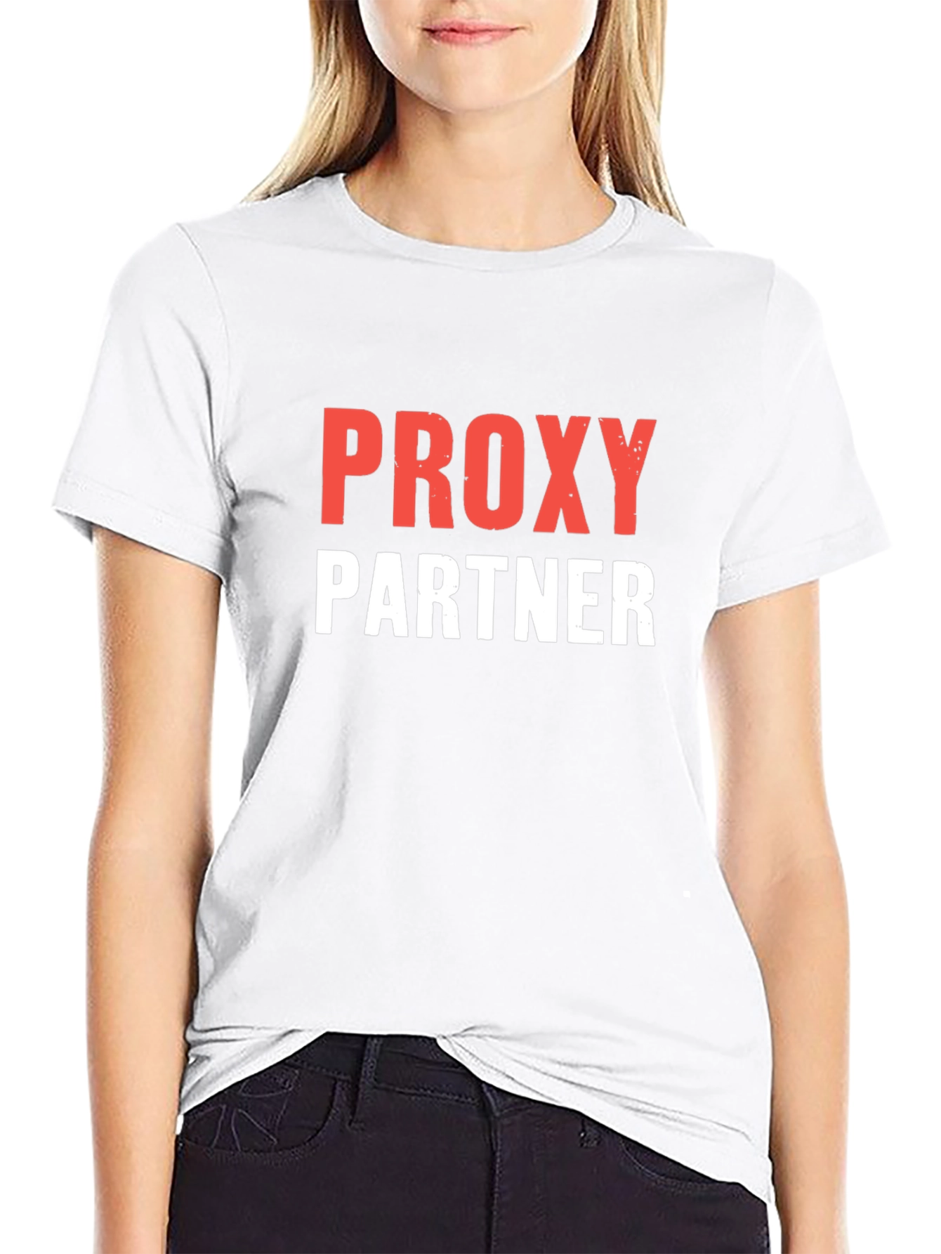 Proxy Partner T-Shirt - Black Crew Neck Tee