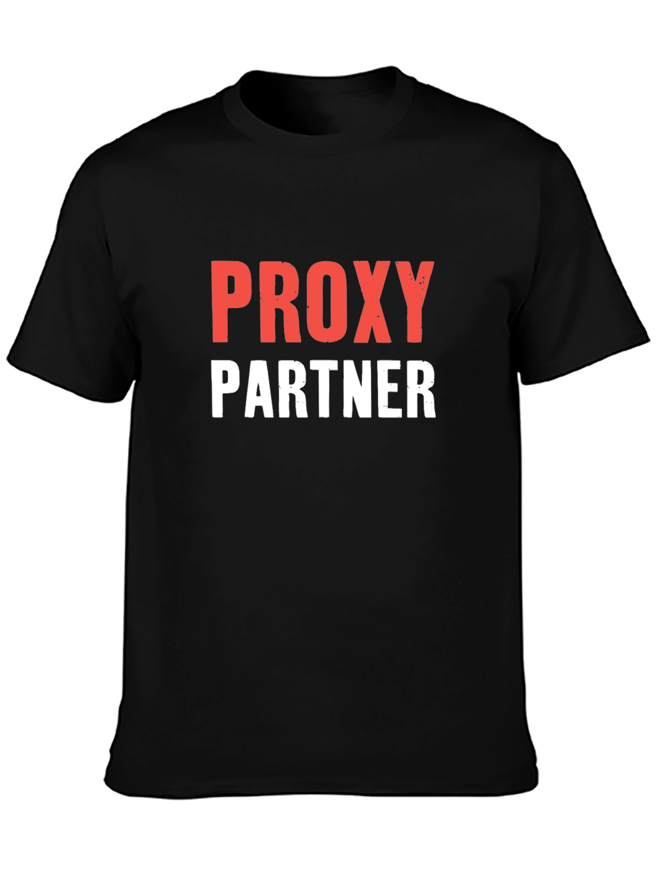 Proxy Partner T-Shirt - Black Crew Neck Tee