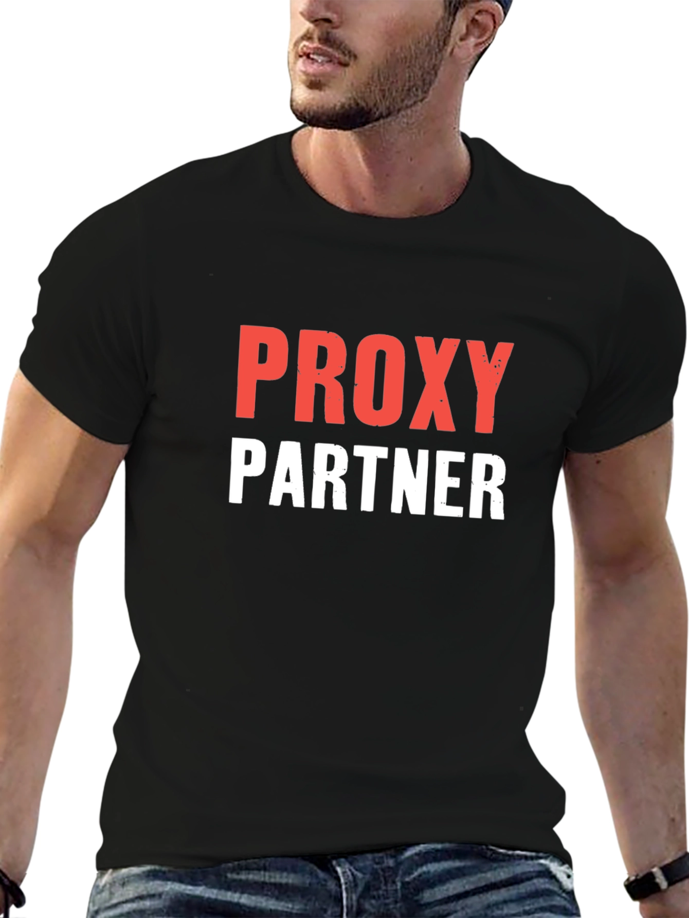 Proxy Partner T-Shirt - Black Crew Neck Tee