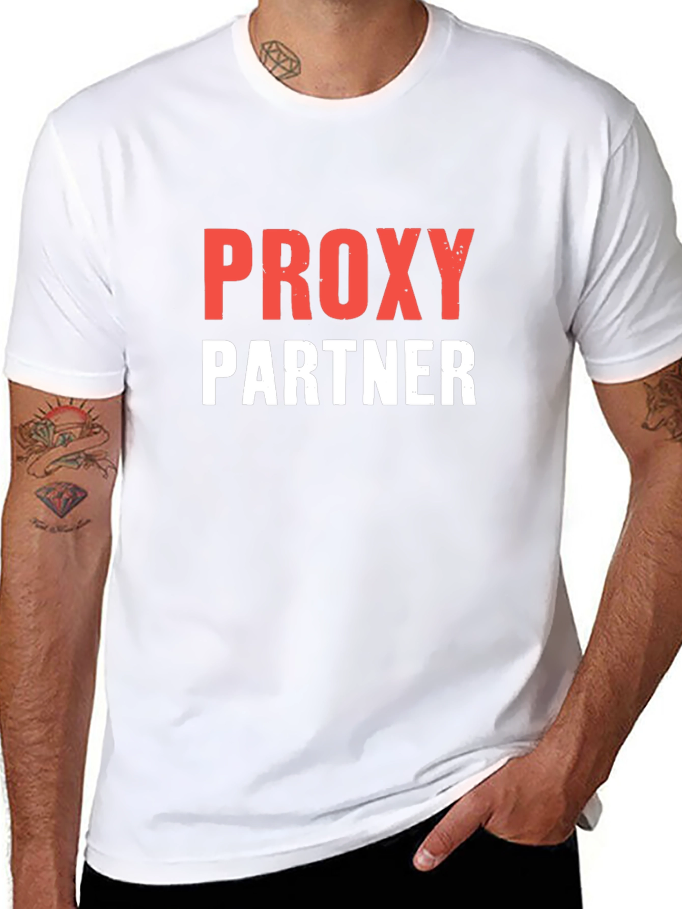 Proxy Partner T-Shirt - Black Crew Neck Tee