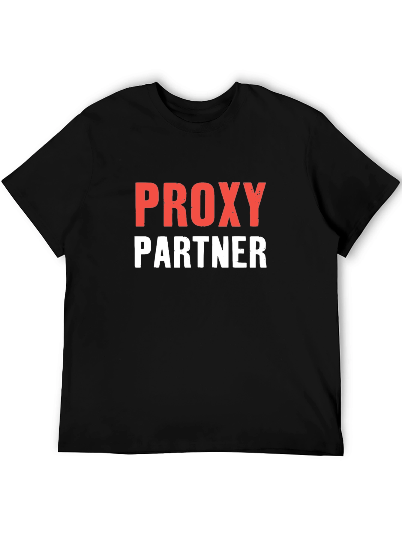Proxy Partner T-Shirt - Black Crew Neck Tee