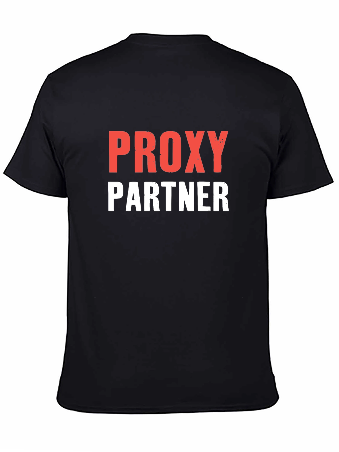 Proxy Partner T-Shirt - Black Crew Neck Tee