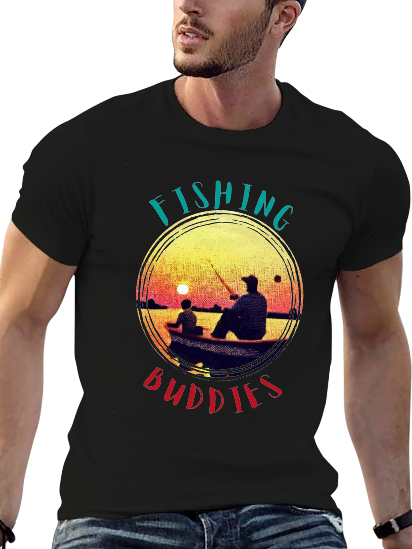 Fishing Buddies Graphic Tee - Father & Son