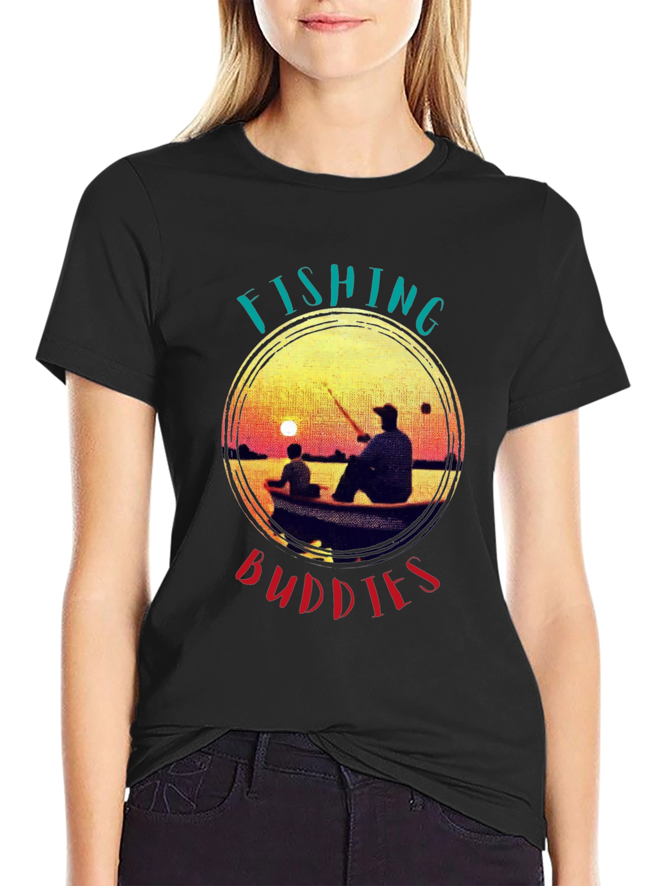 Fishing Buddies Graphic Tee - Father & Son