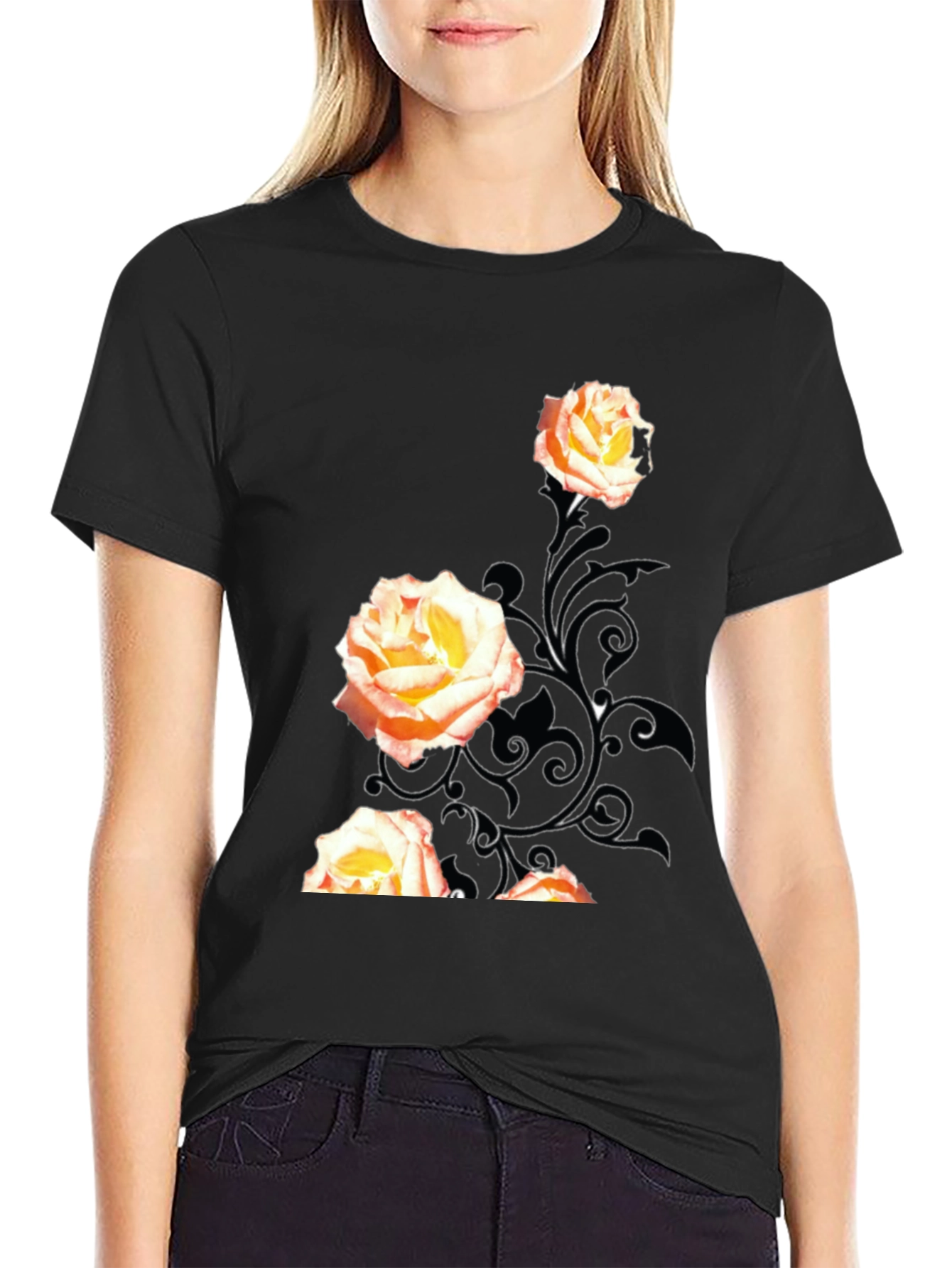 Black Rose Graphic Tee
