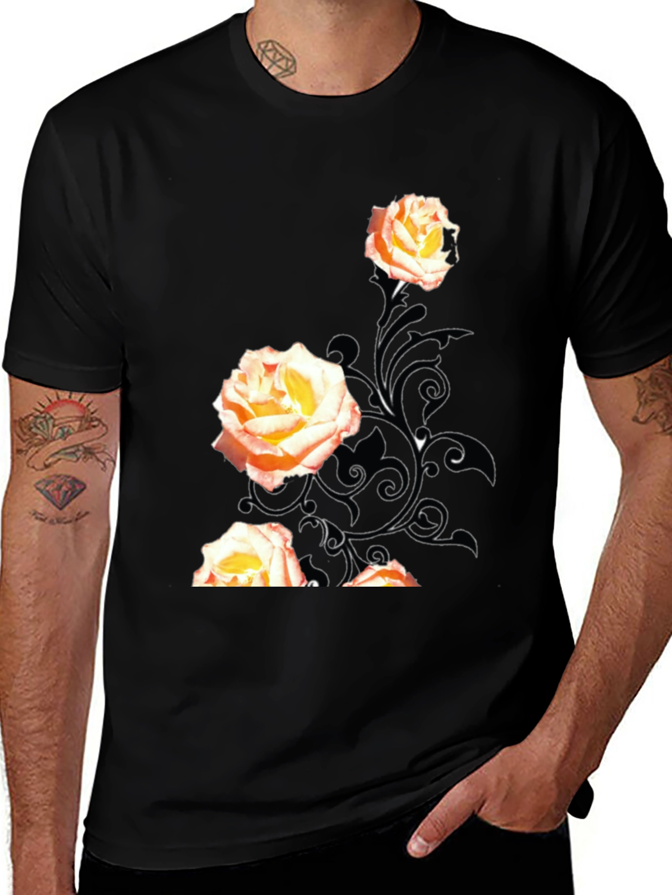 Black Rose Graphic Tee