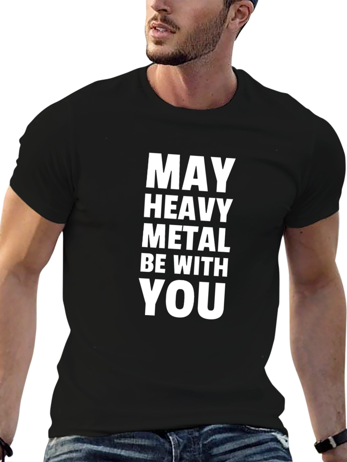 May Heavy Metal Be With You T-Shirt - Black