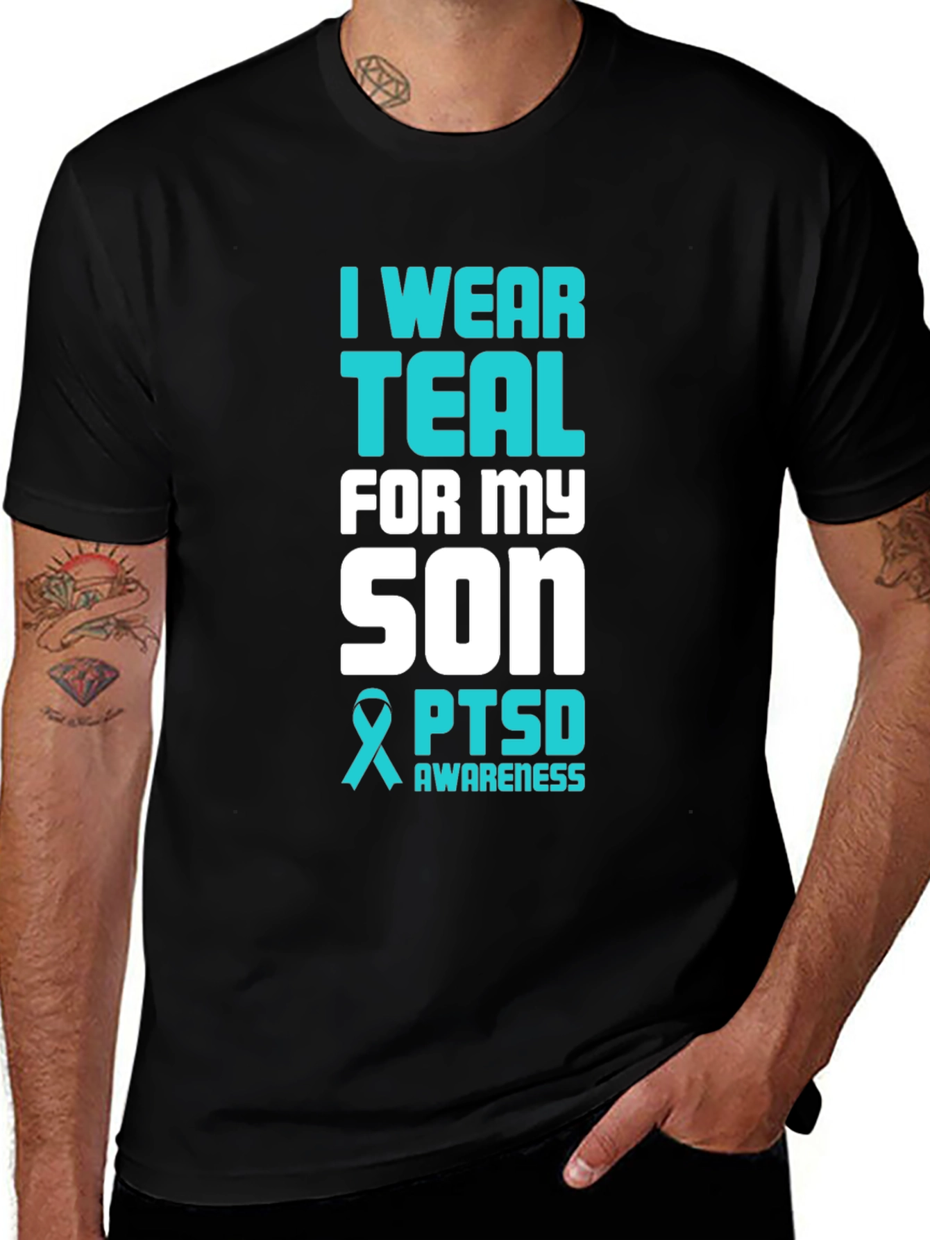 Teal PTSD Awareness T-Shirt