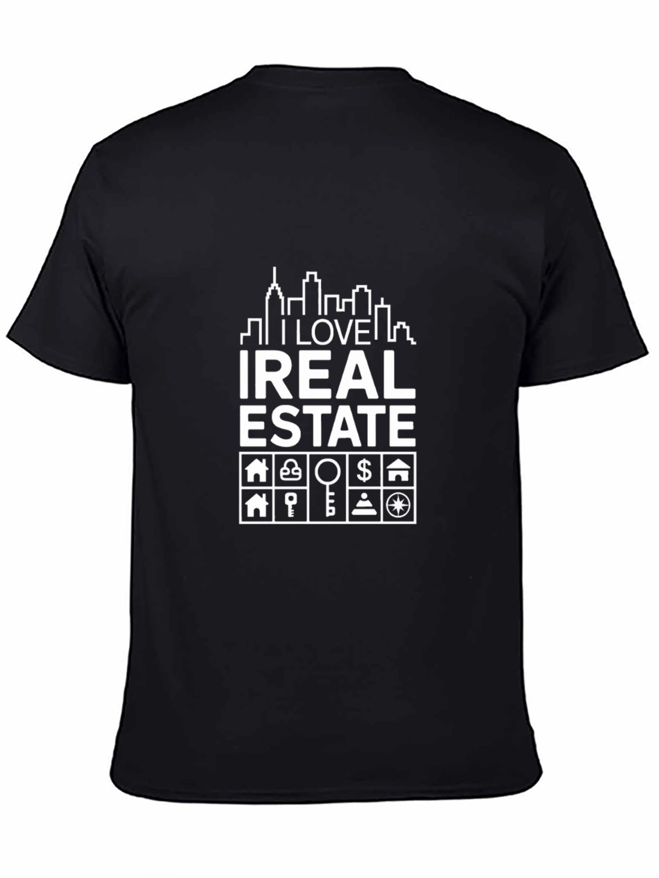 I Love Real Estate Black Graphic Tee