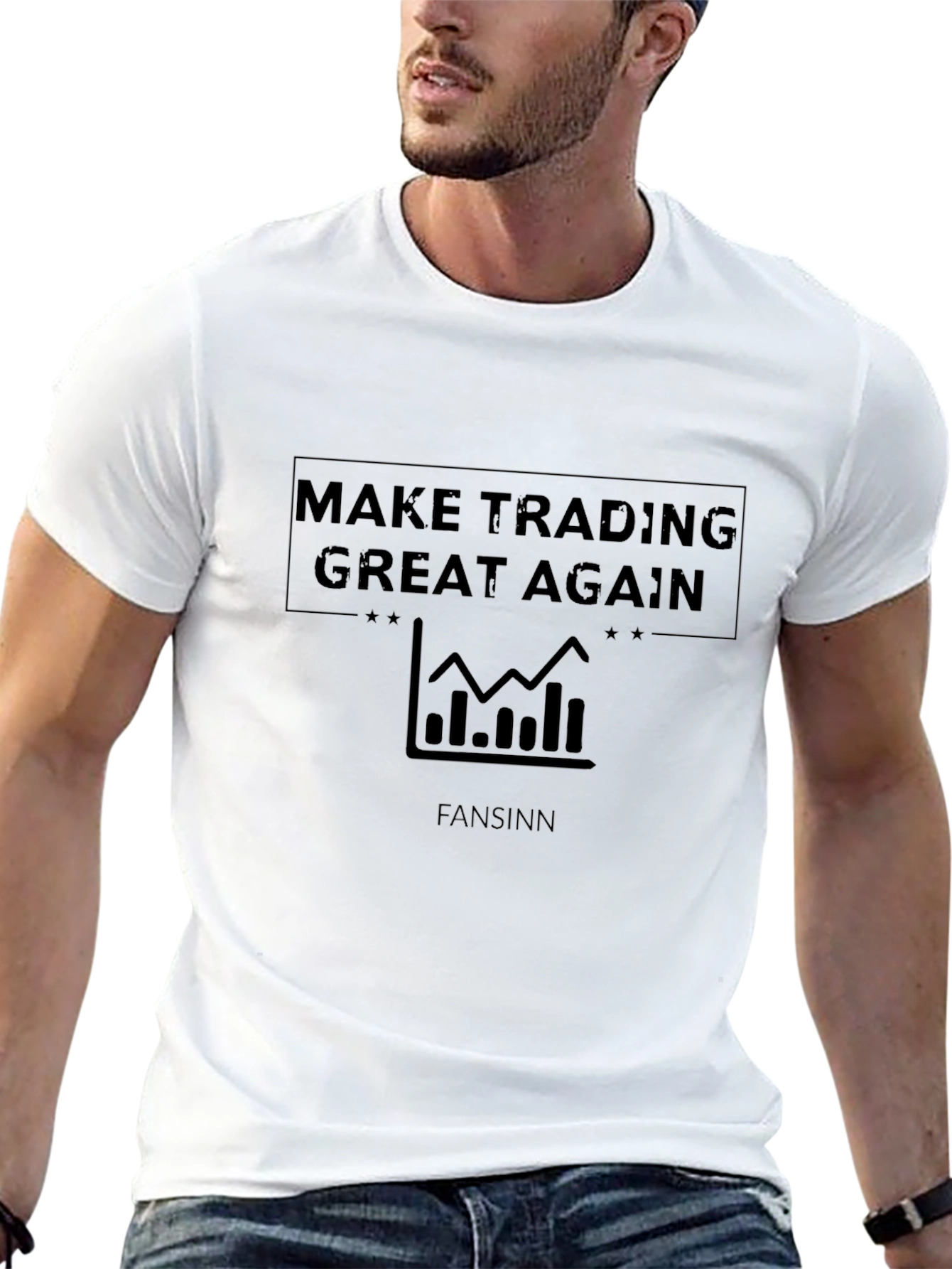 Make Trading Great Again Black Graphic Tee