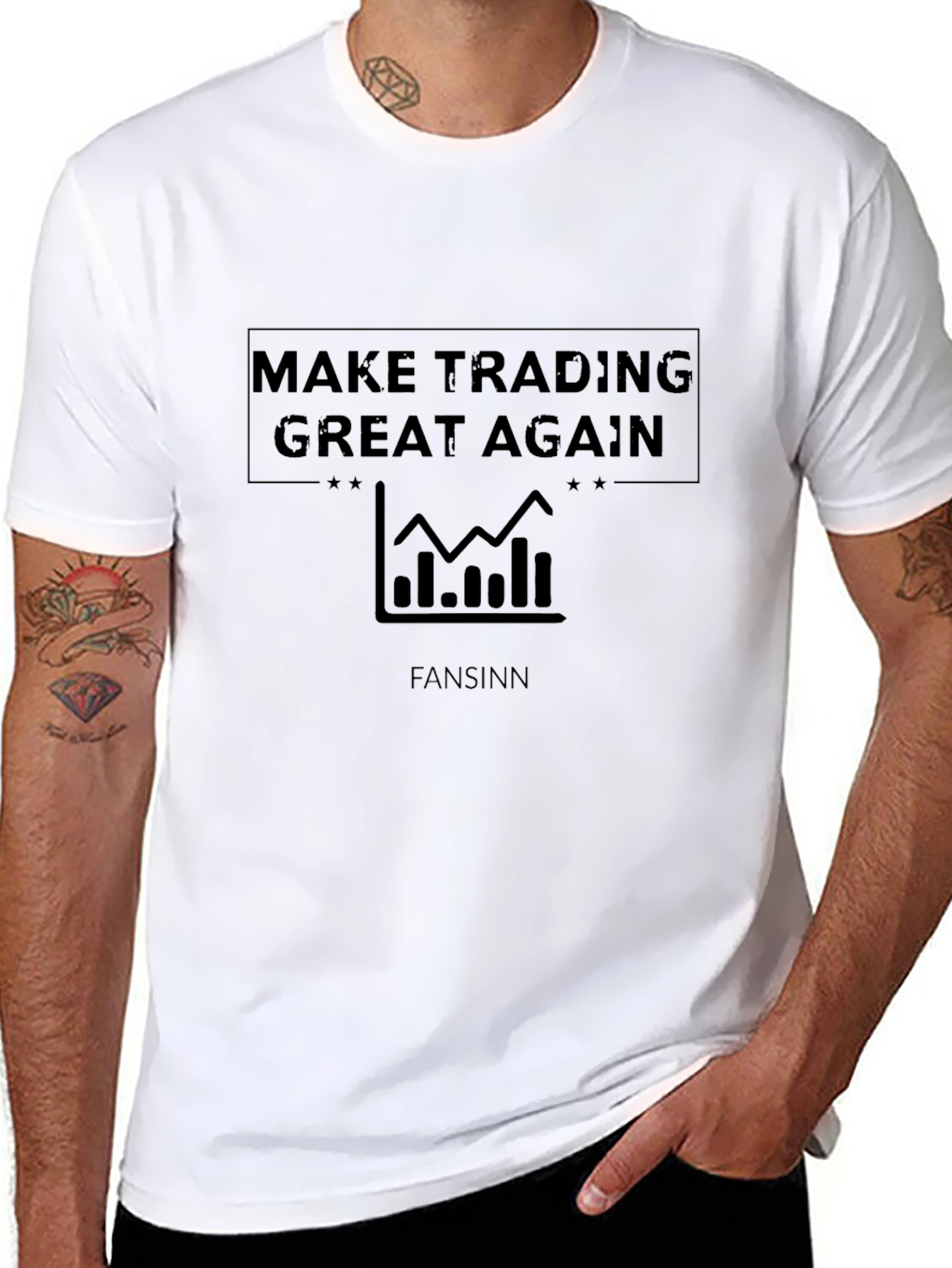 Make Trading Great Again Black Graphic Tee