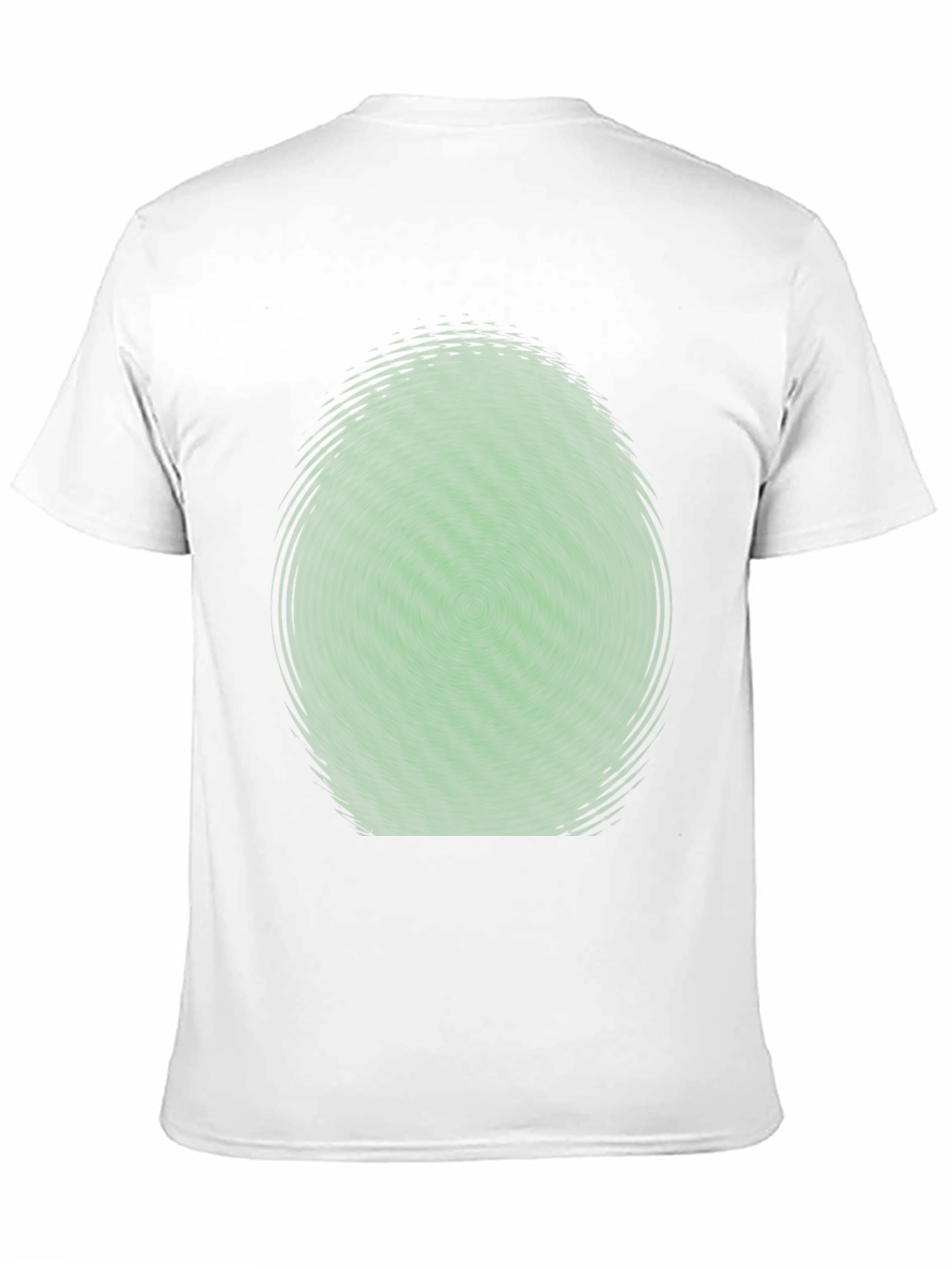 Abstract Green Vortex Graphic T-Shirt
