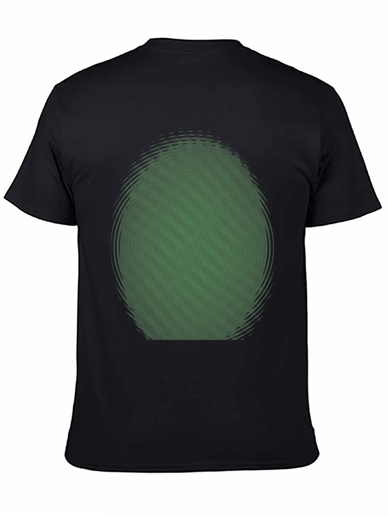 Abstract Green Vortex Graphic T-Shirt